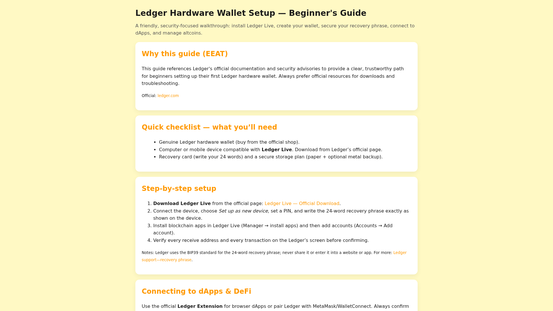 Screenshot of ledger-hardware-wallet.pages.dev