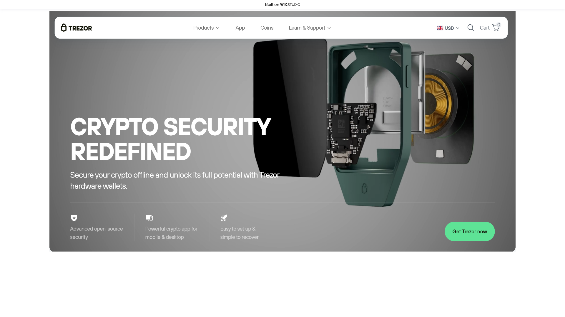 Screenshot of trexor-apps-iostarts.wixstudio.com