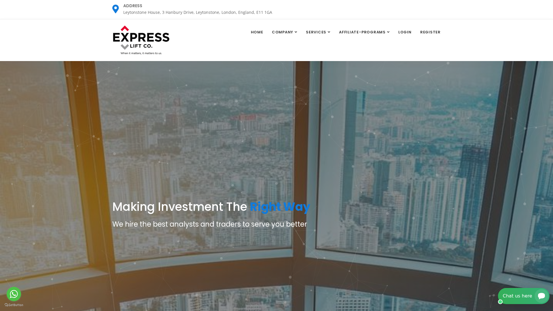 Screenshot of expressliftinvestment.com