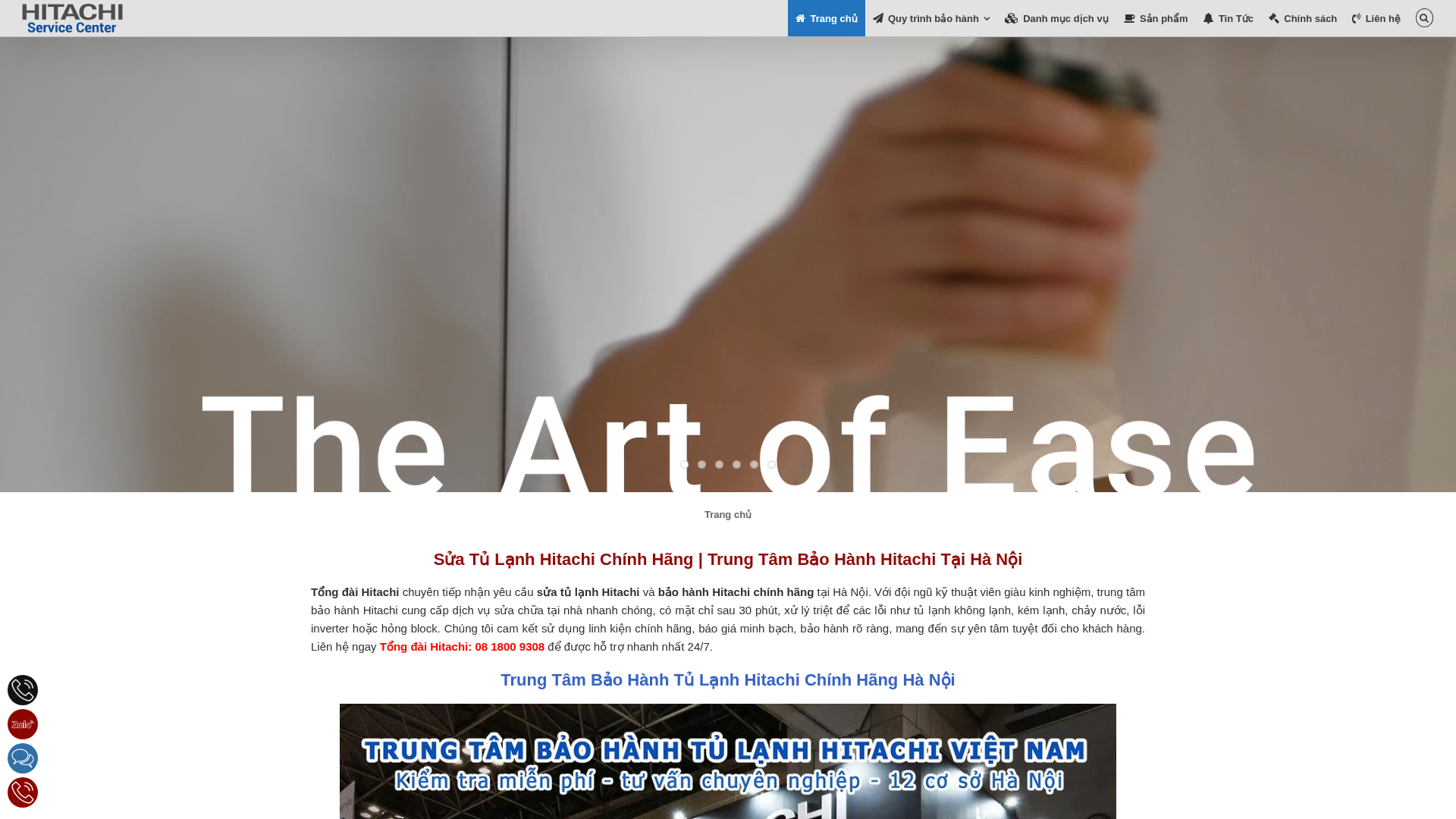 Screenshot of hitachiservice.net