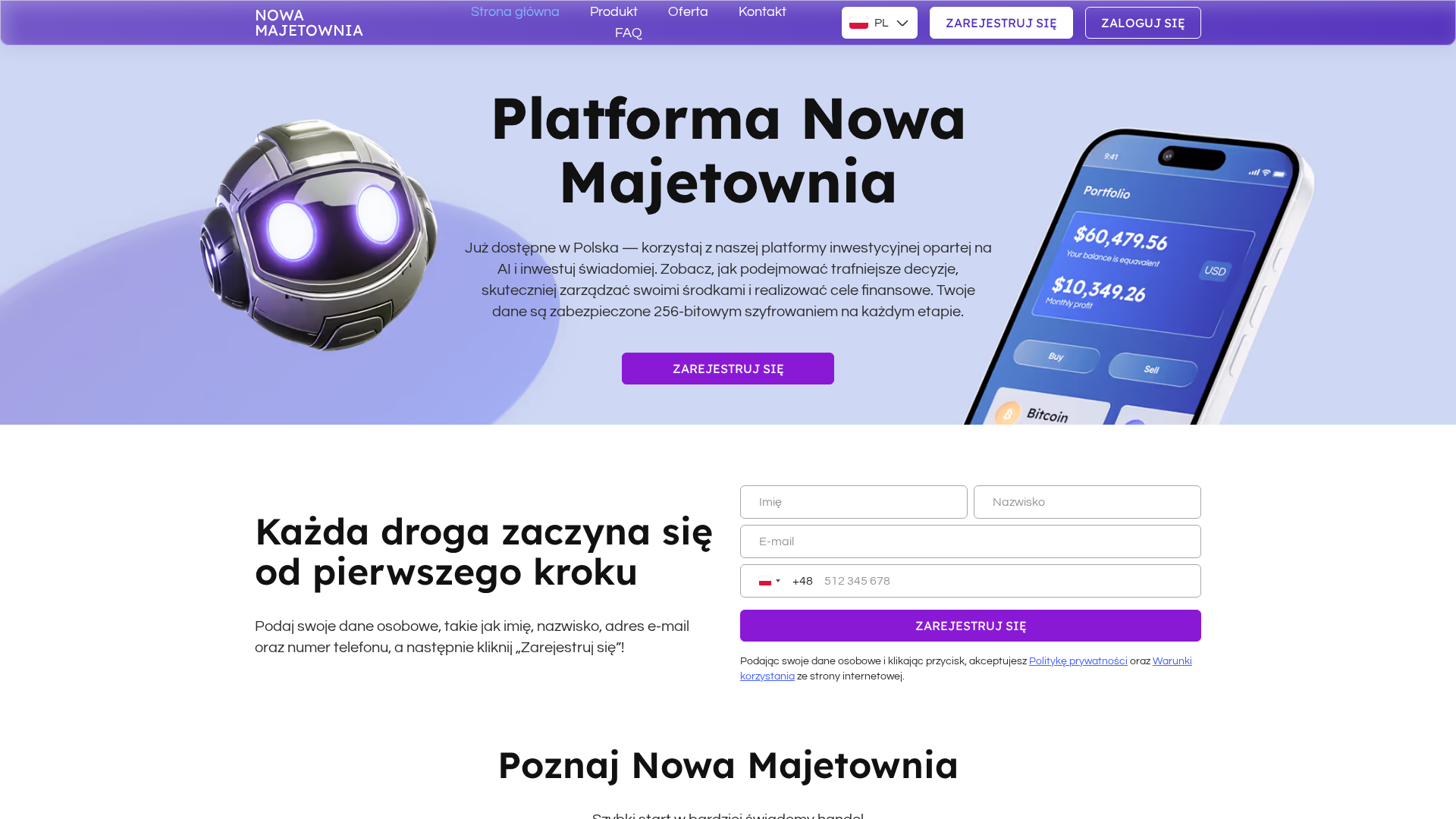 Screenshot of nowa-majetownia.com