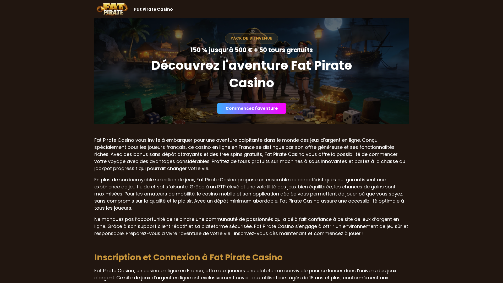 Fat Pirate Casino