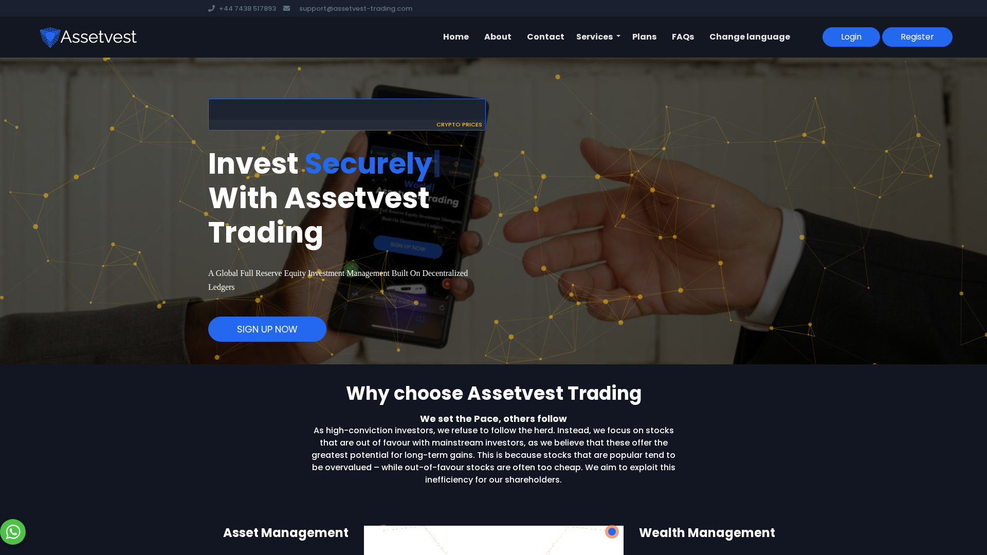 Screenshot of assetvest-trading.com