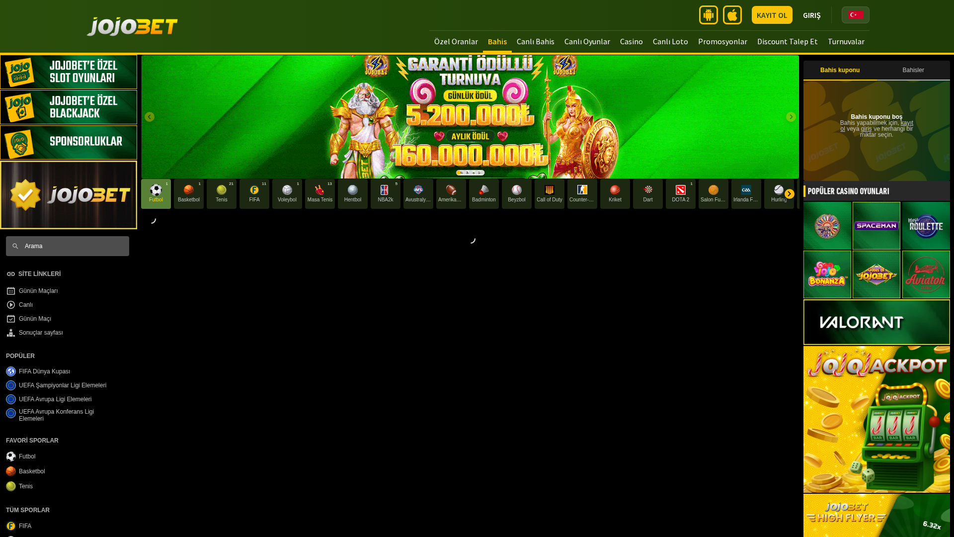 Screenshot of www.jojobet8285.com