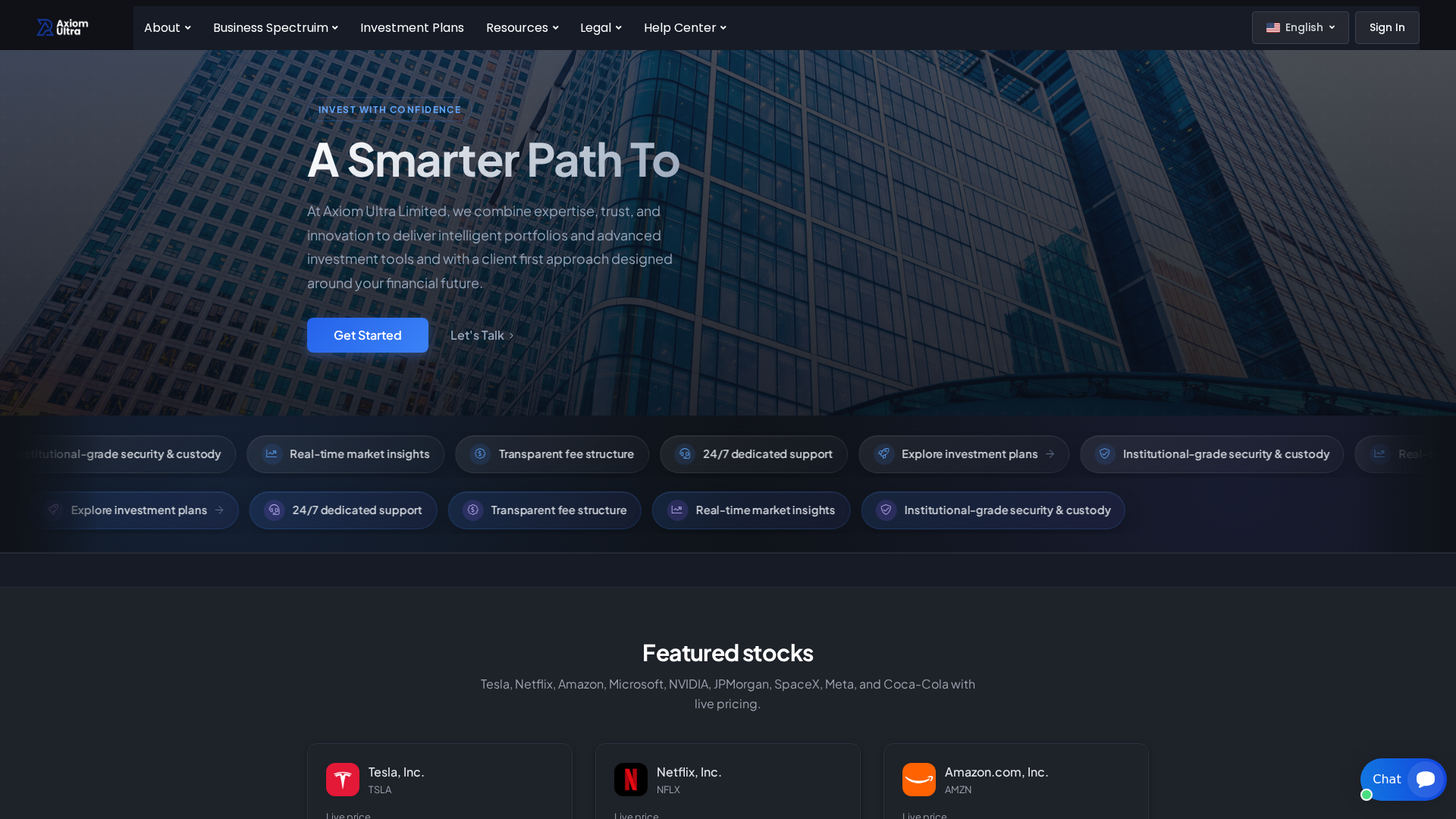 Screenshot of axiomultra.ltd