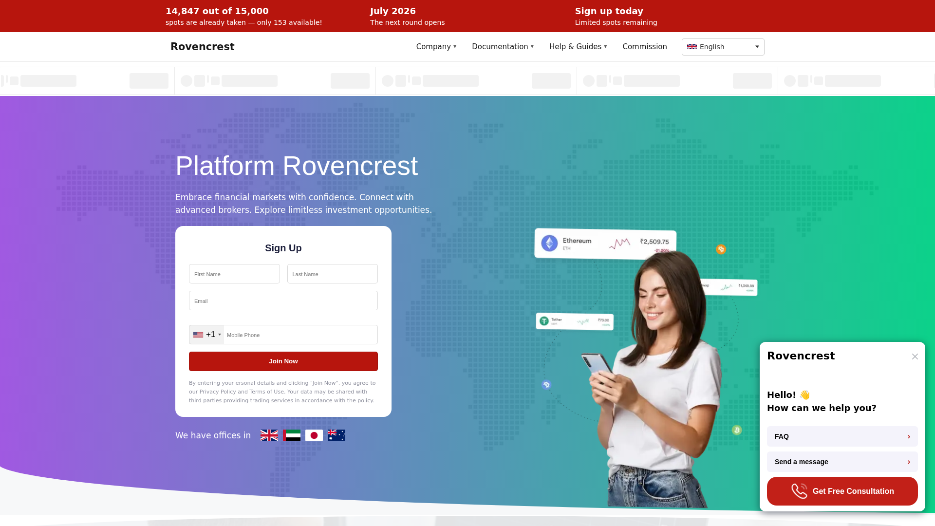 Screenshot of www.rovencrest-ai.com