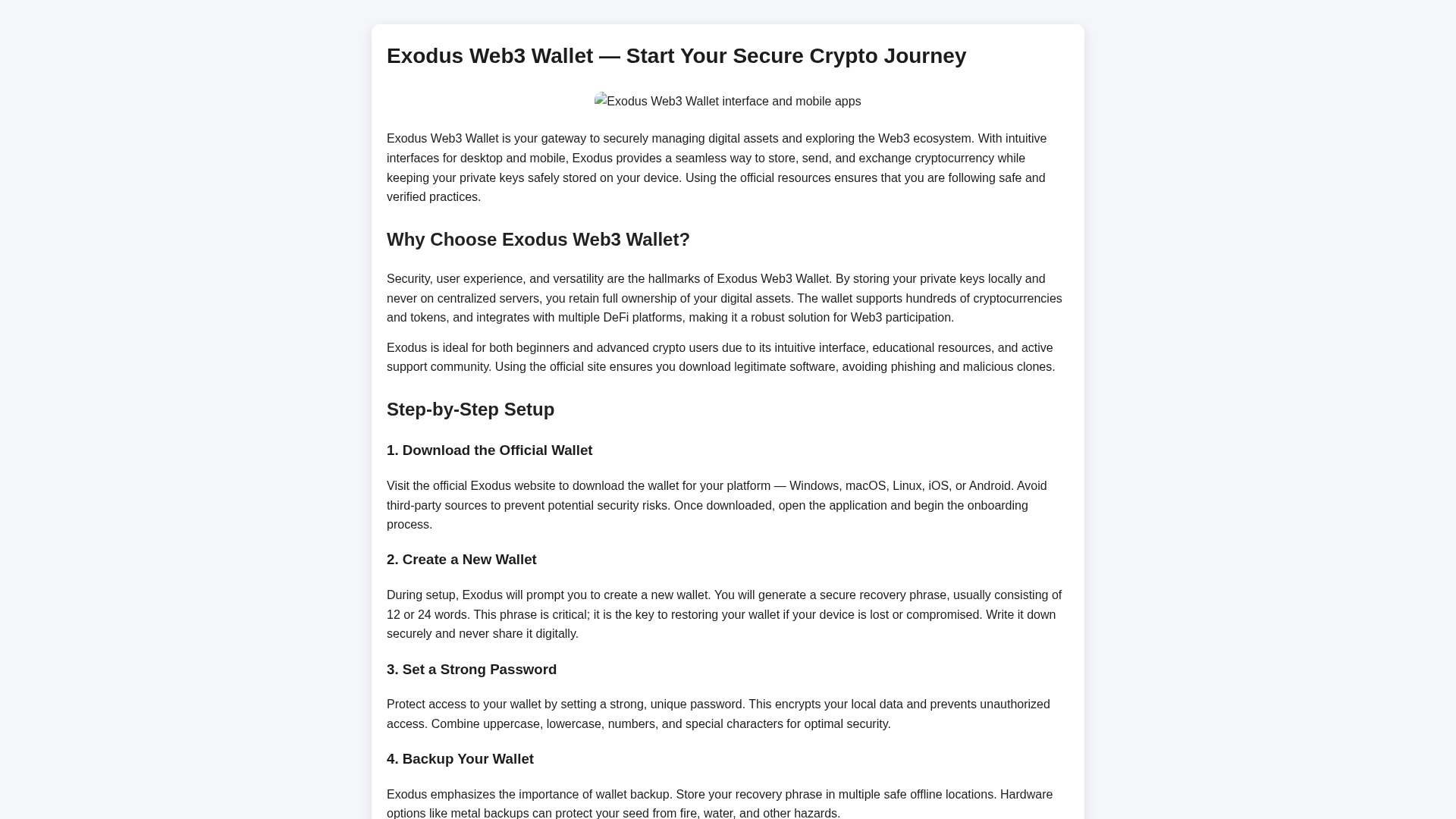 Screenshot of exodas-web3start.wasmer.app