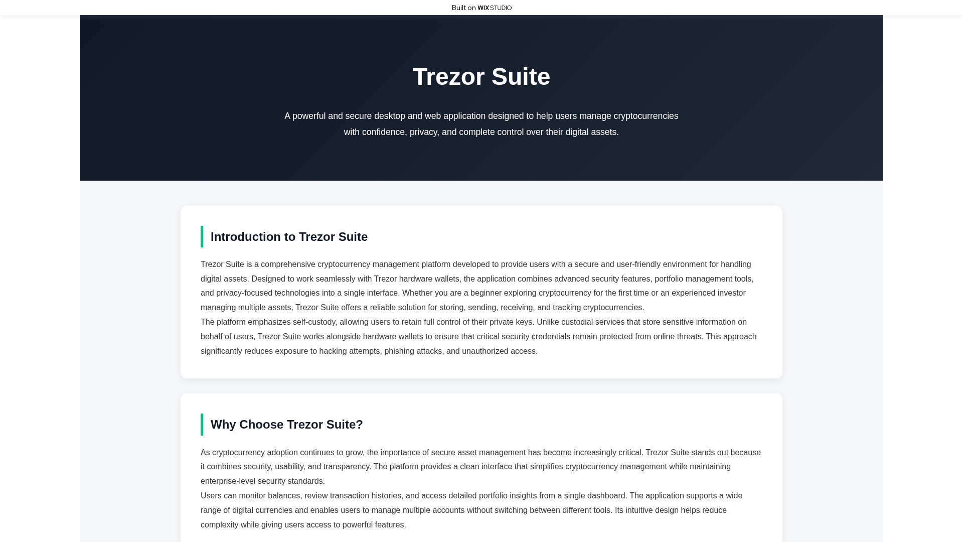 Screenshot of trzo-suites.wixstudio.com