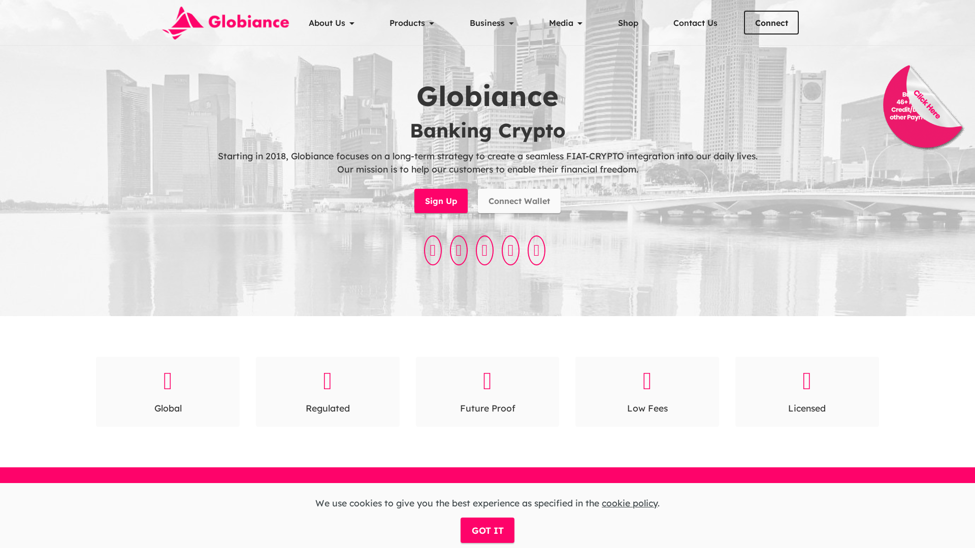 Screenshot of globiancewhitelist.app