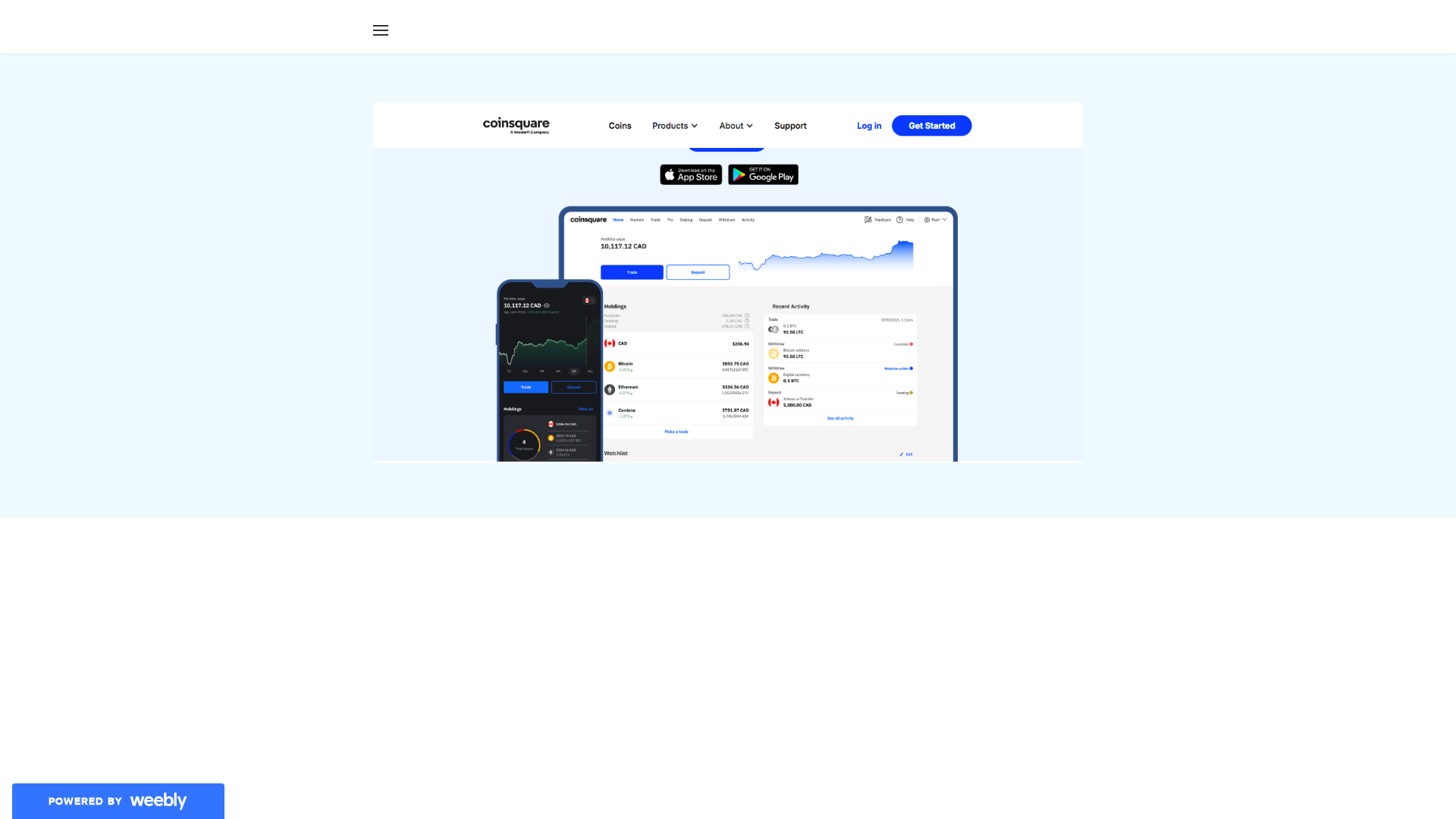 Screenshot of sso-coinsquare-cdn.weebly.com