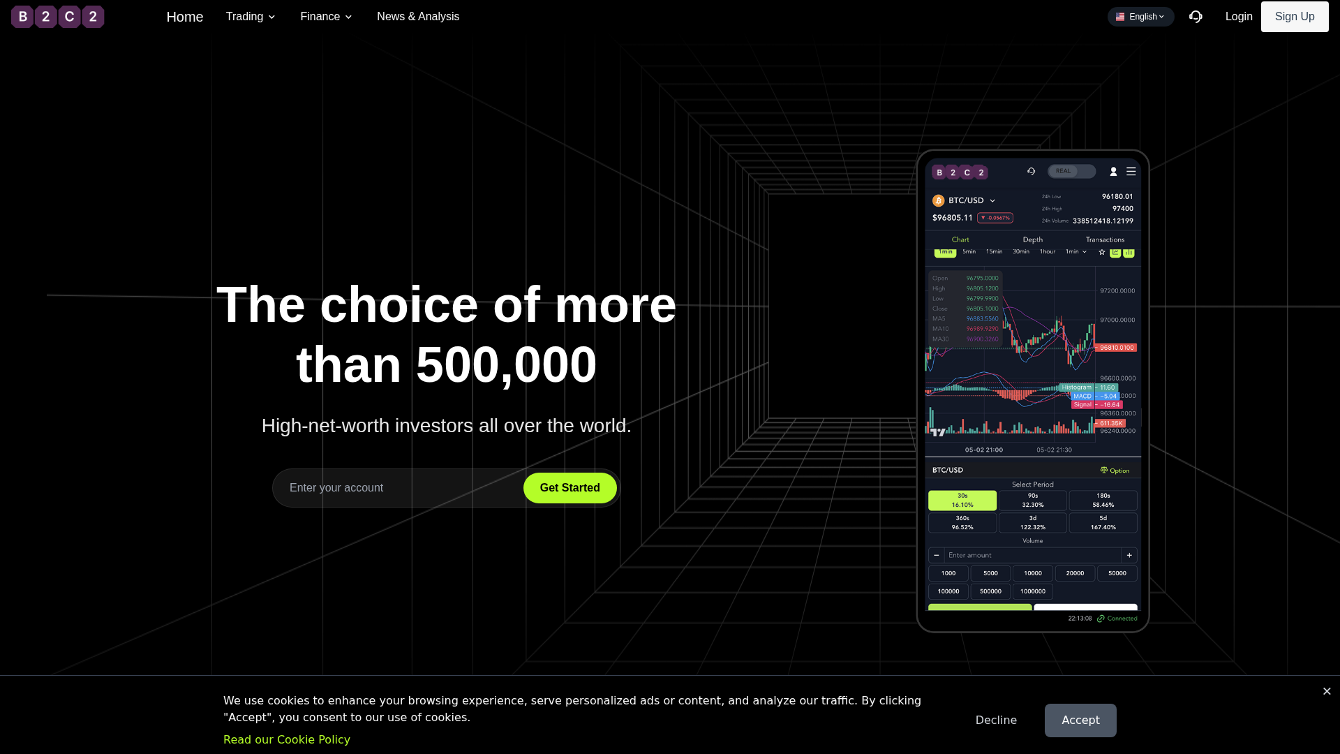 Screenshot of b2c2-amm.net