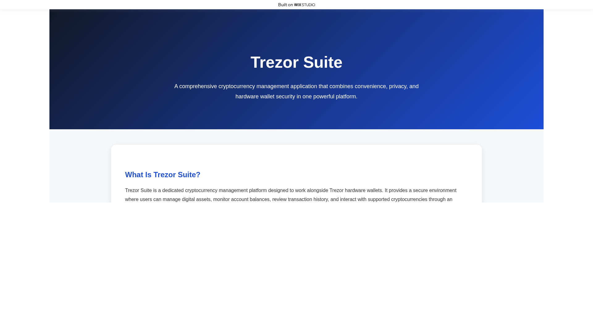 Screenshot of apps-trzrsuite.wixstudio.com