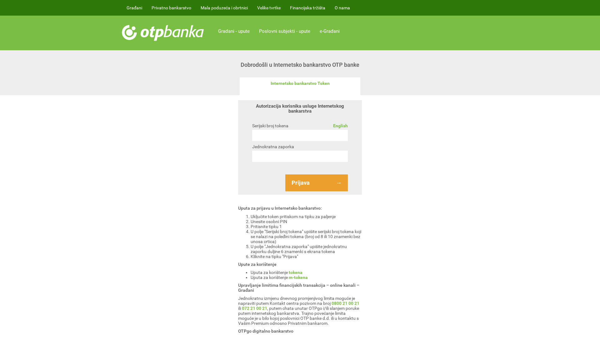 Screenshot of otponnline.mom