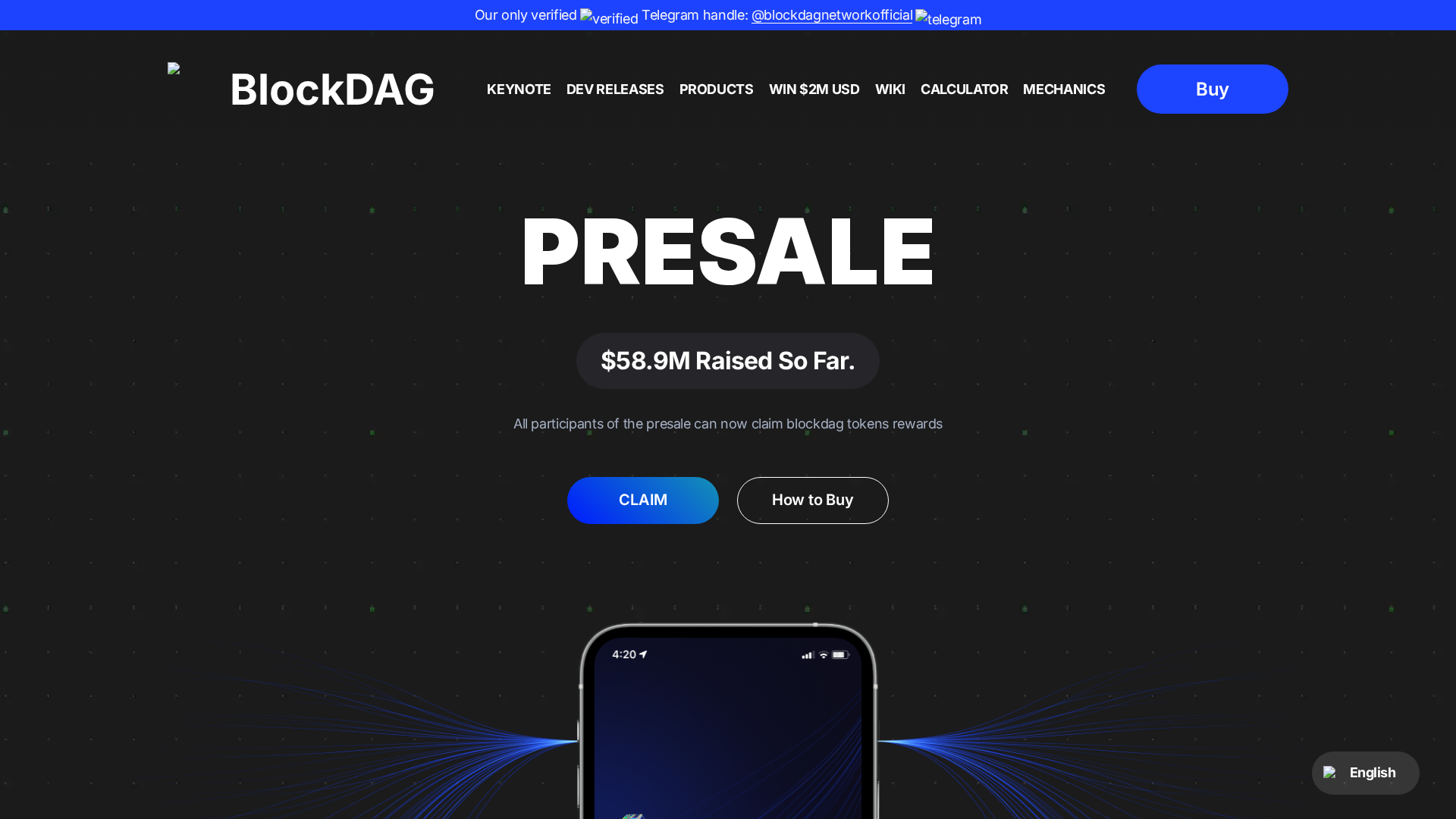 Screenshot of claim-blockdagtoken.pages.dev