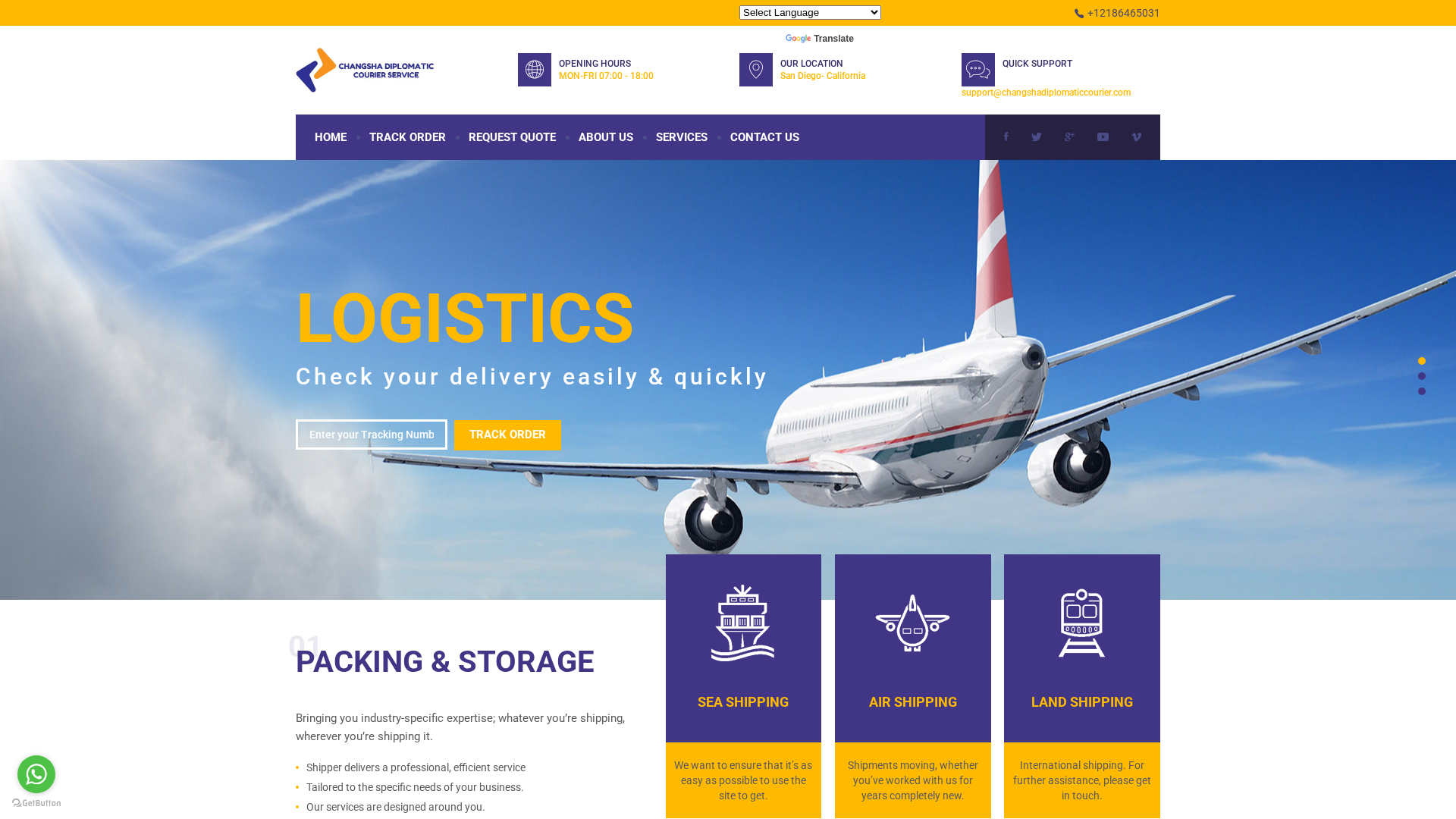 Screenshot of changshadiplomaticcourier.com