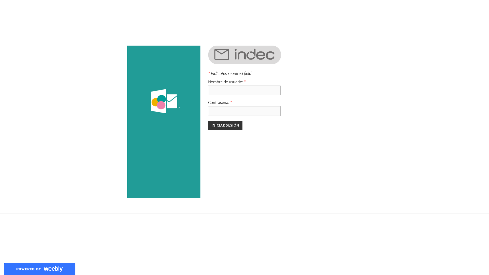 Screenshot of securemail-indec-gob-ar.weebly.com