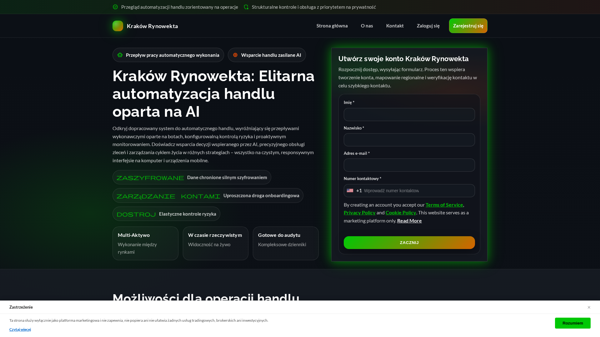 Screenshot of krakowrynowekta.digital