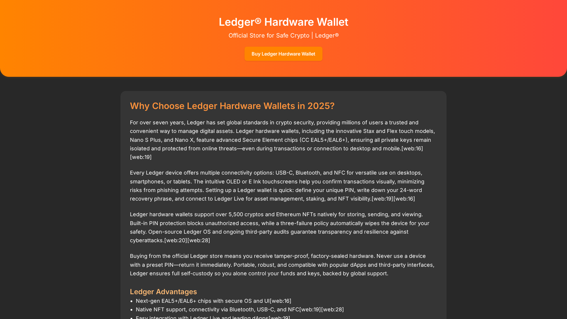 Screenshot of faq-ledger-help.pages.dev