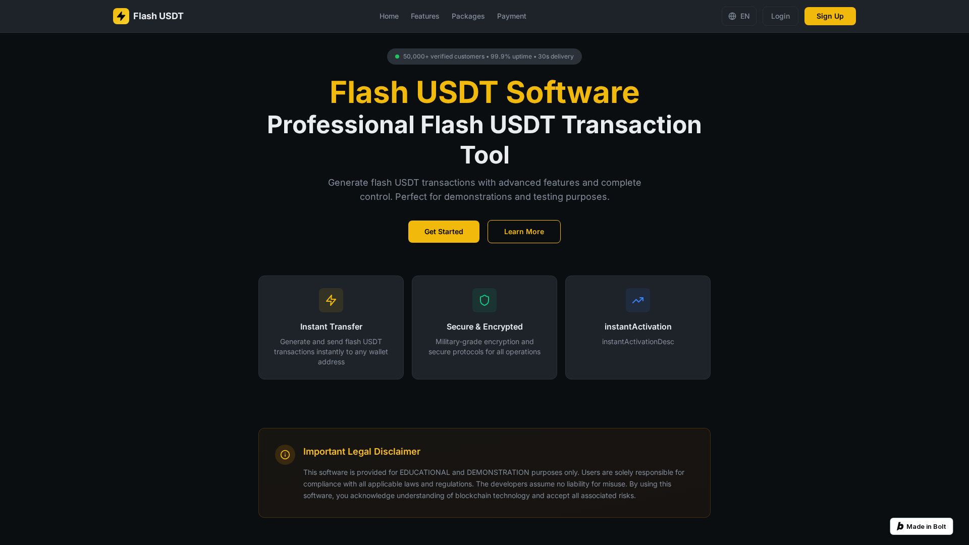 Screenshot of flasho-usdt.com