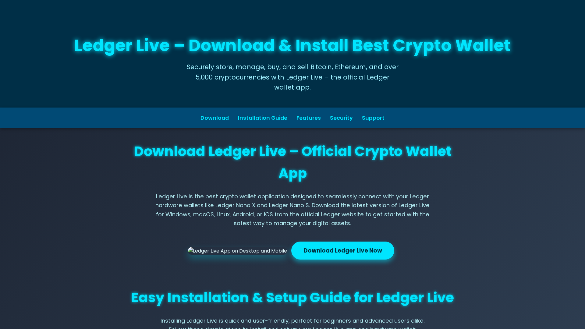 Screenshot of install-ledger-lives.pages.dev