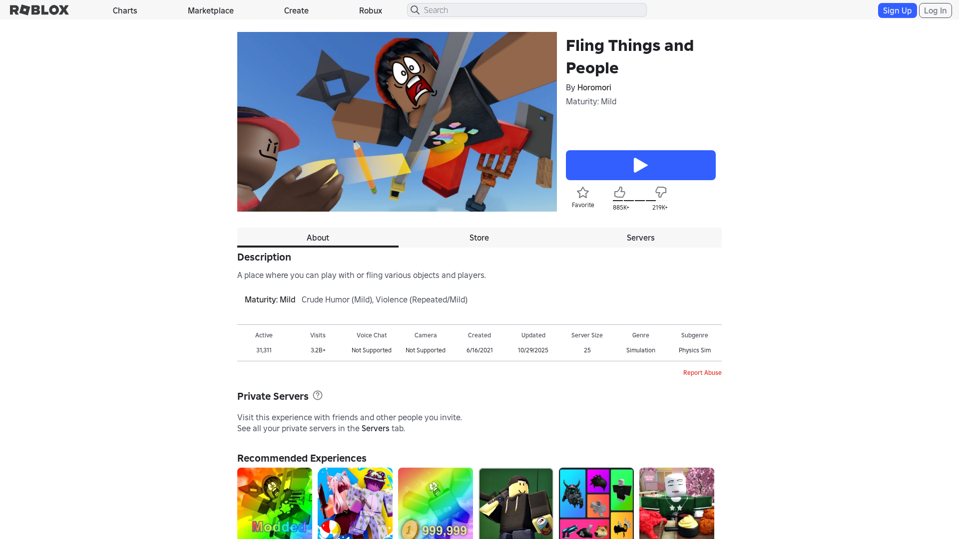 Screenshot of www.roblox.com.bi