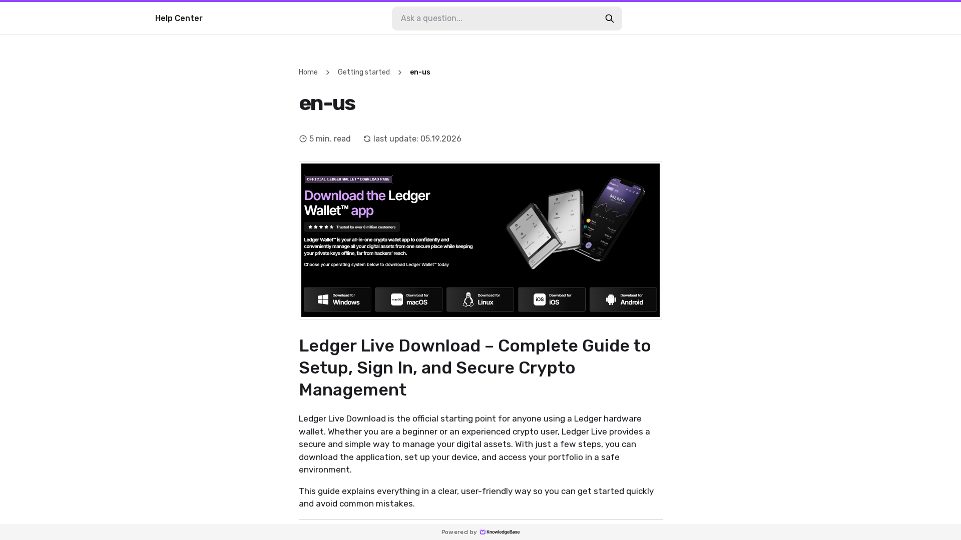 Screenshot of hub-lezr-download.kb.help