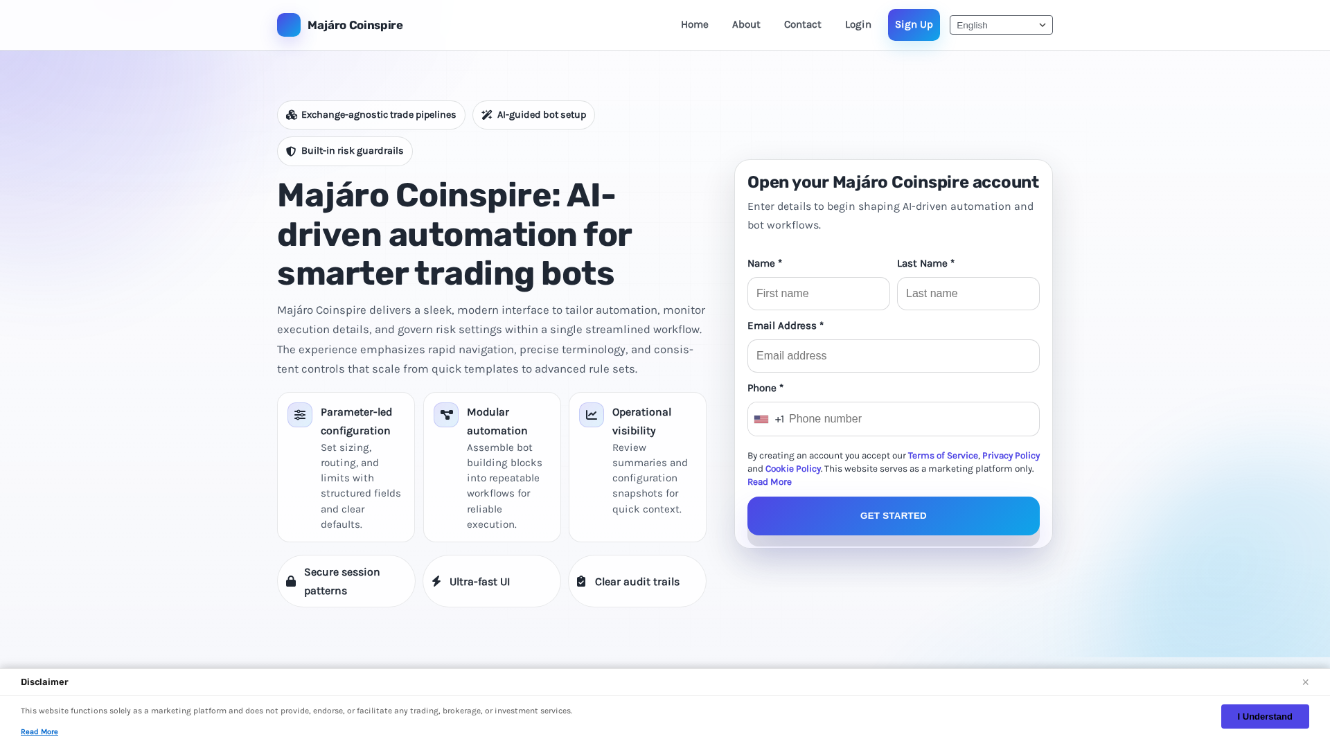 Screenshot of majarocoinspire.cyou
