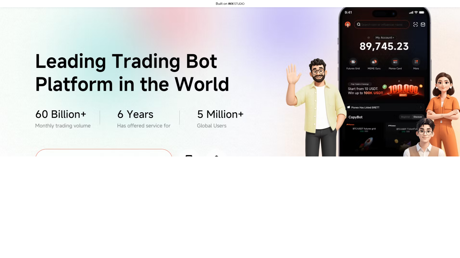 Screenshot of nav-pionexx-io.wixstudio.com