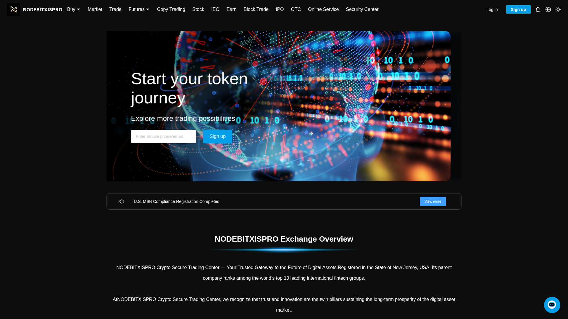 Screenshot of nodebitxispro.com