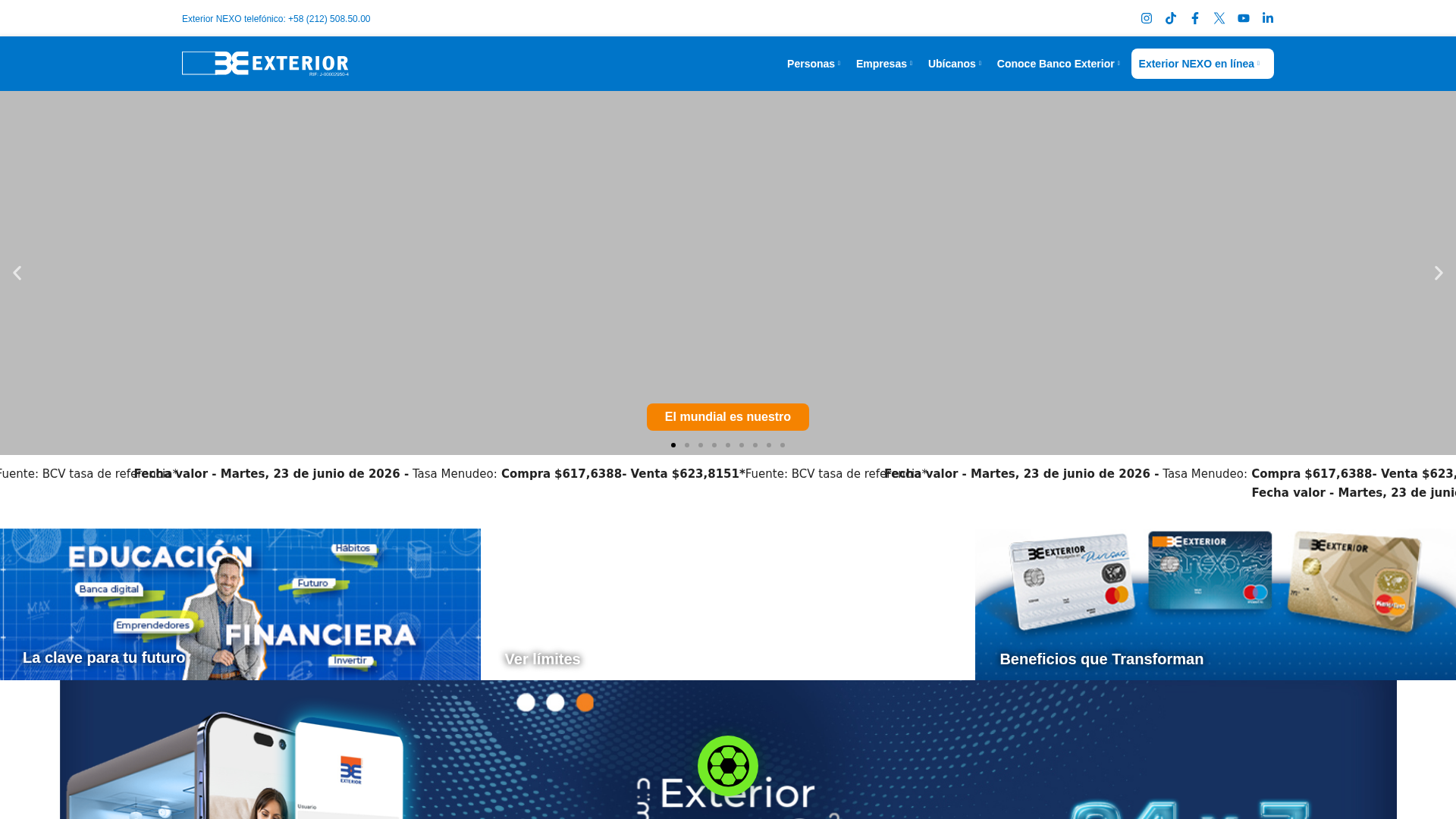 Screenshot of nexoexterior.web.app
