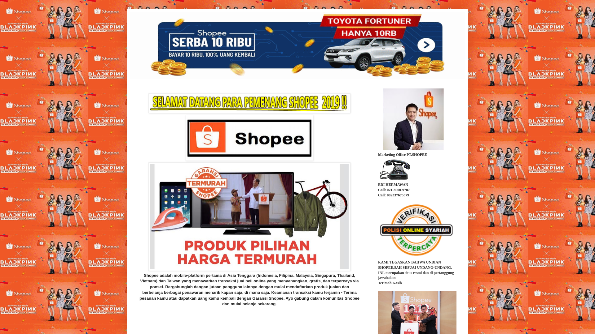 Screenshot of shopee1579.blogspot.com