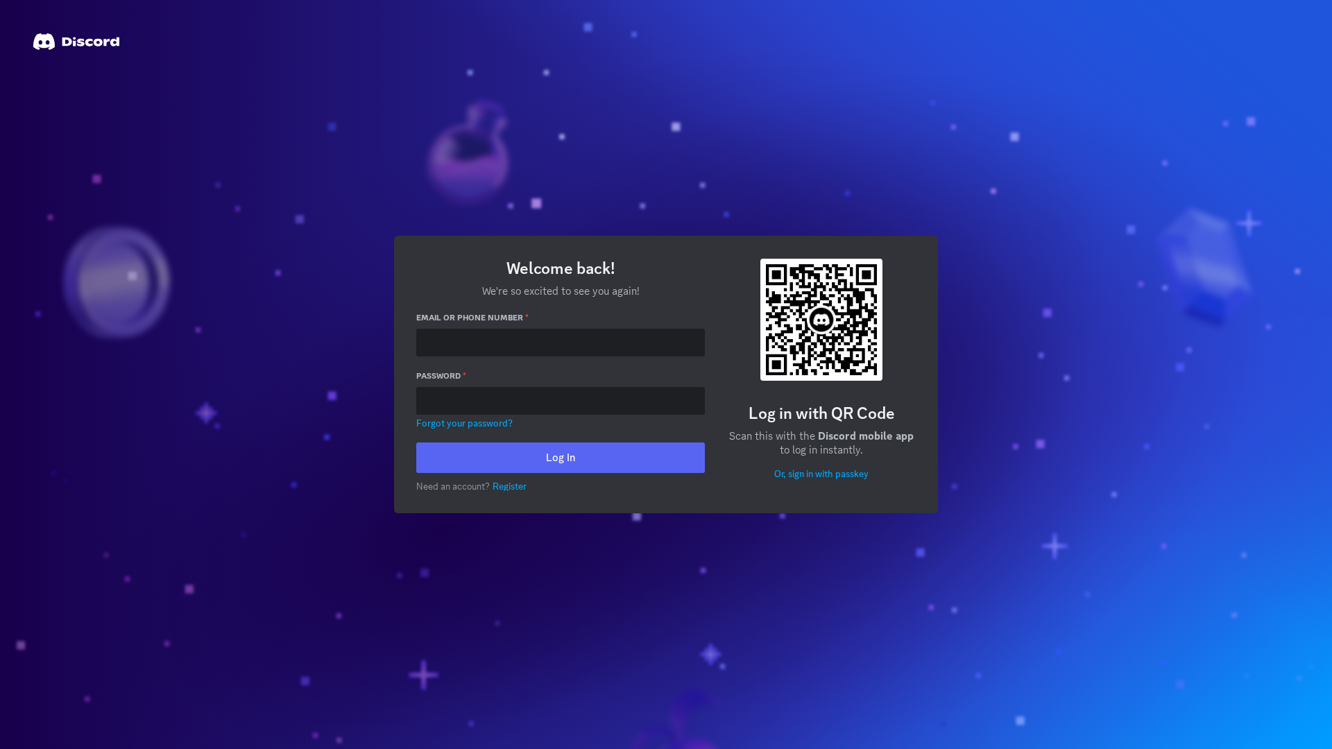 Screenshot of www.discord-login-page-clone.vercel.app