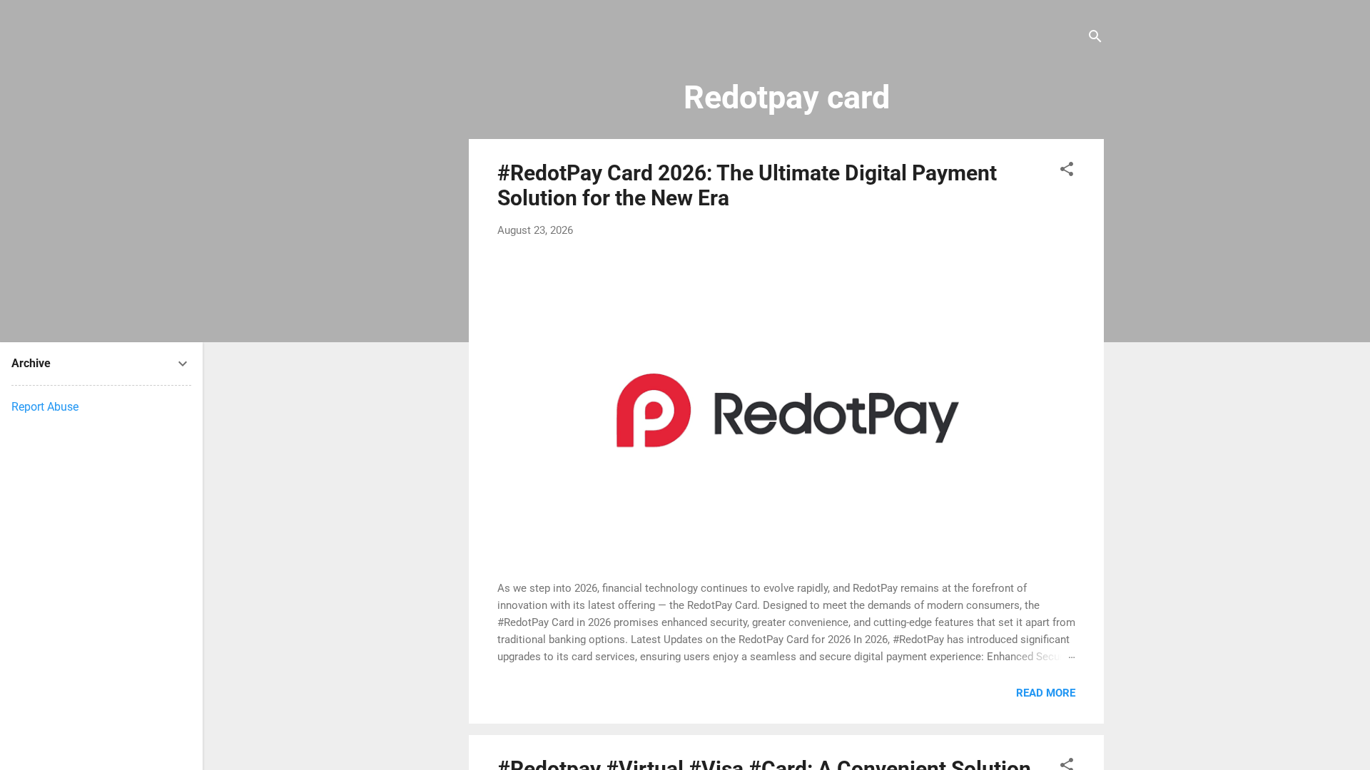 Screenshot of redotpaycard.blogspot.com