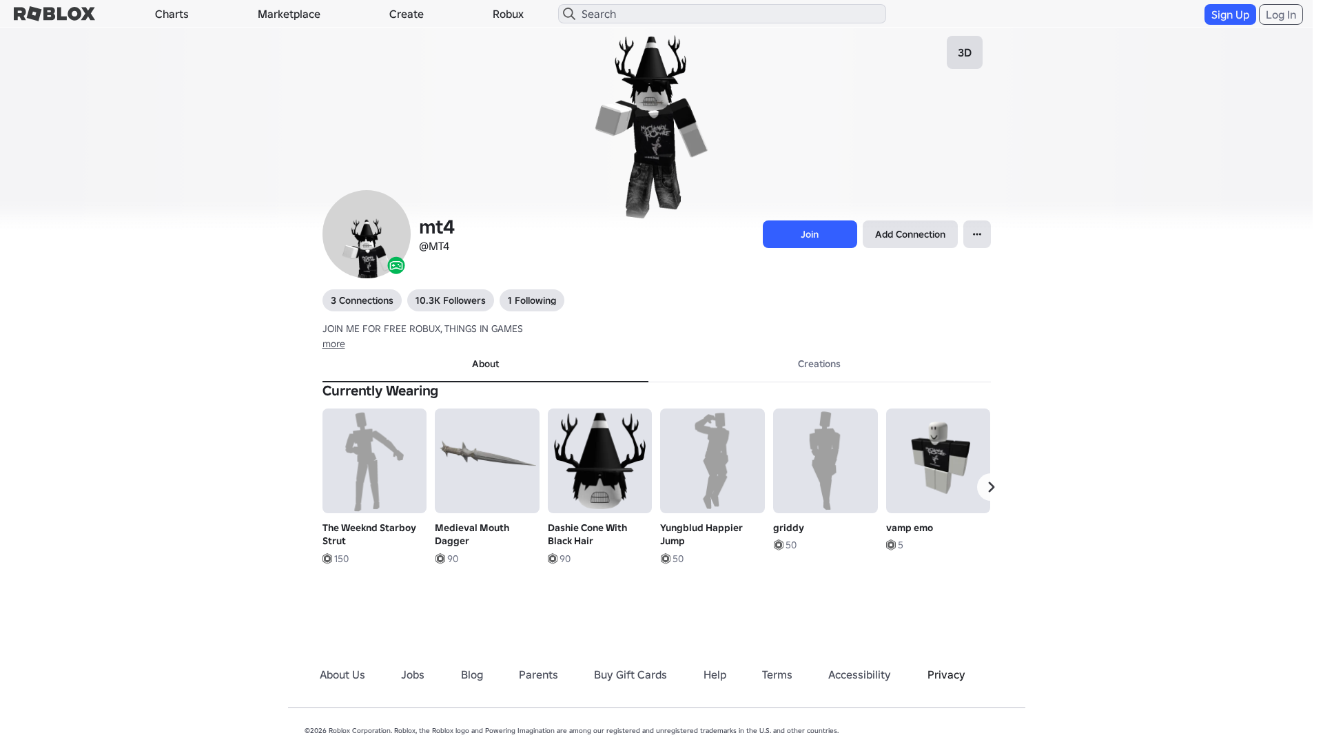 Screenshot of www.roblox.com.ml