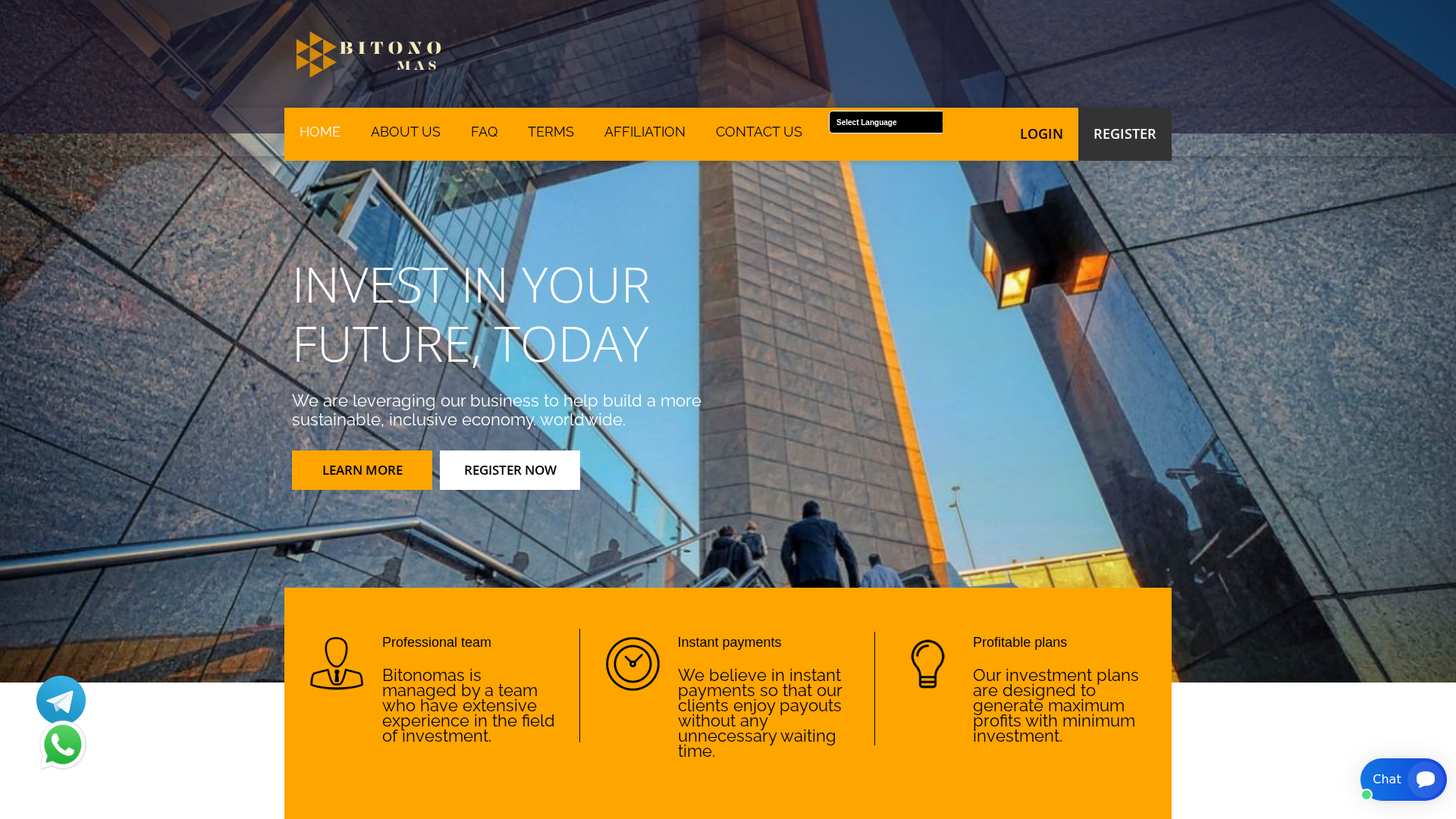 Screenshot of bitonomas.com