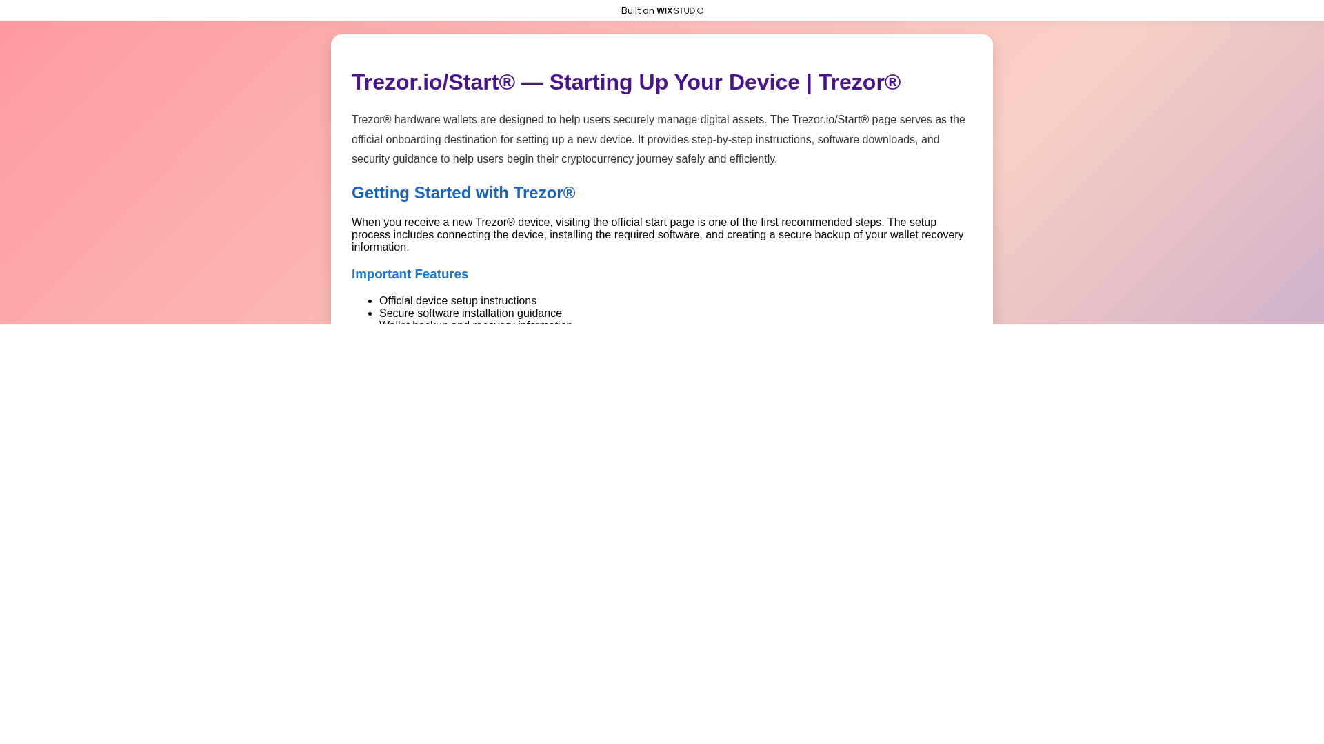 Screenshot of ioapps-starts-treon.wixstudio.com