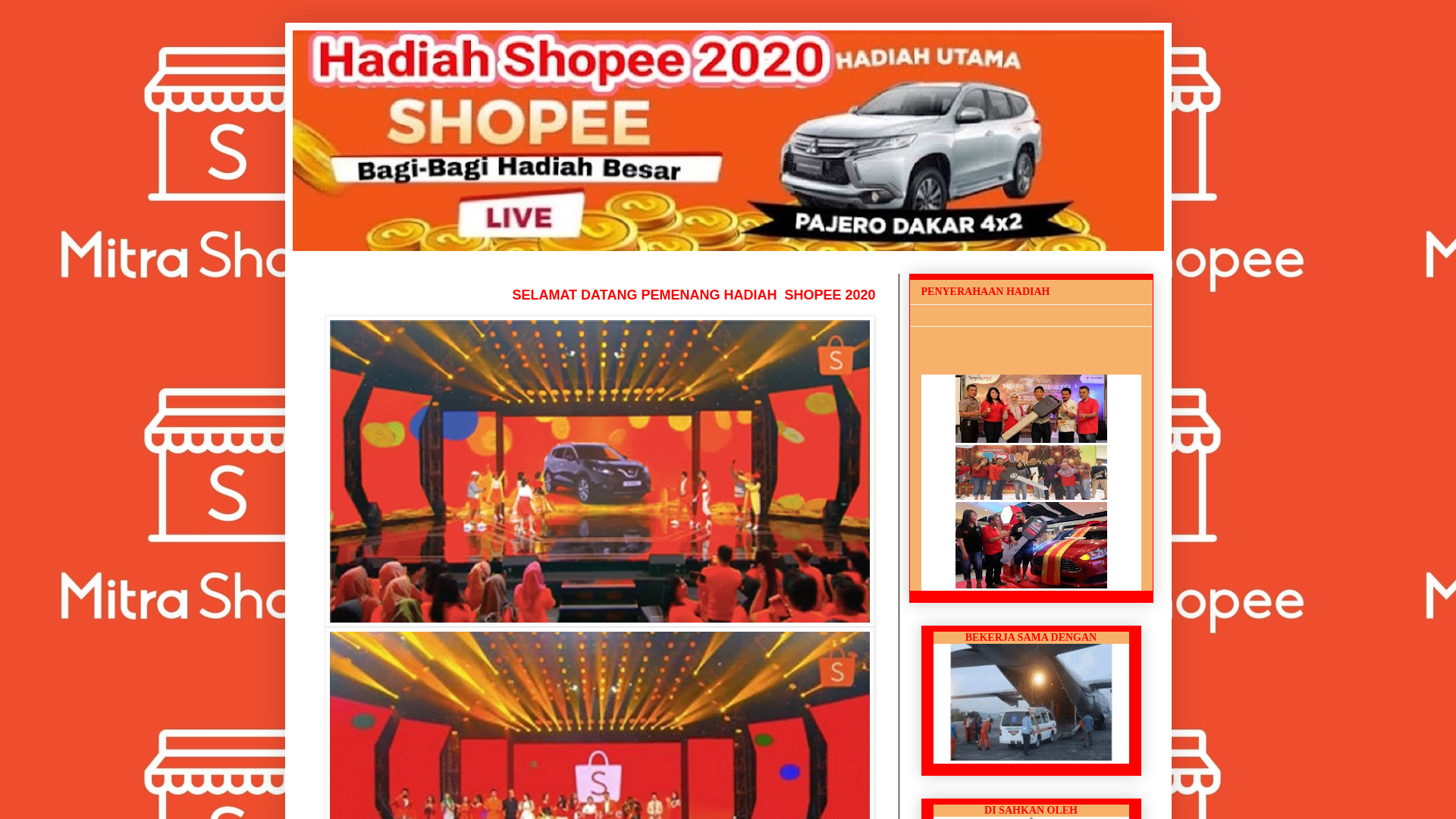 Screenshot of www.pestashopee206.blogspot.com
