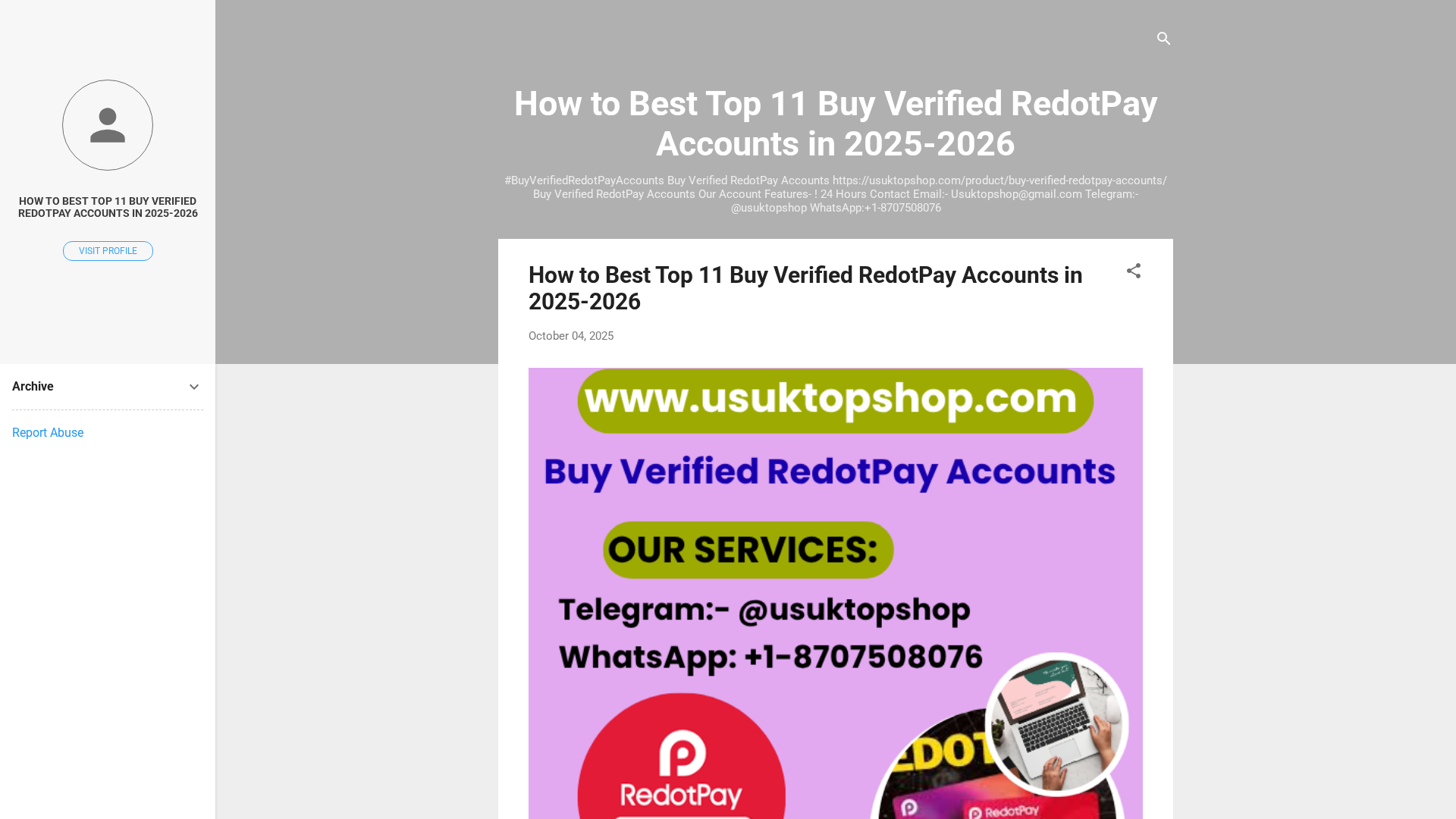 Screenshot of redotpayaccounts.blogspot.com