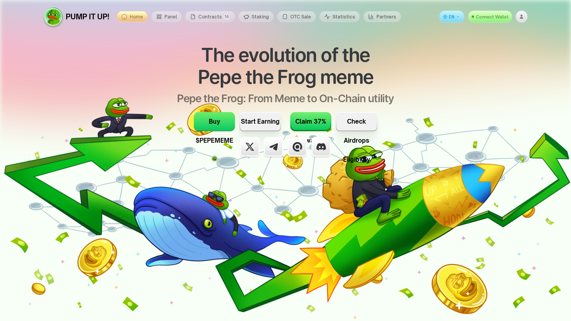 Screenshot of pepememe-vip.web.app