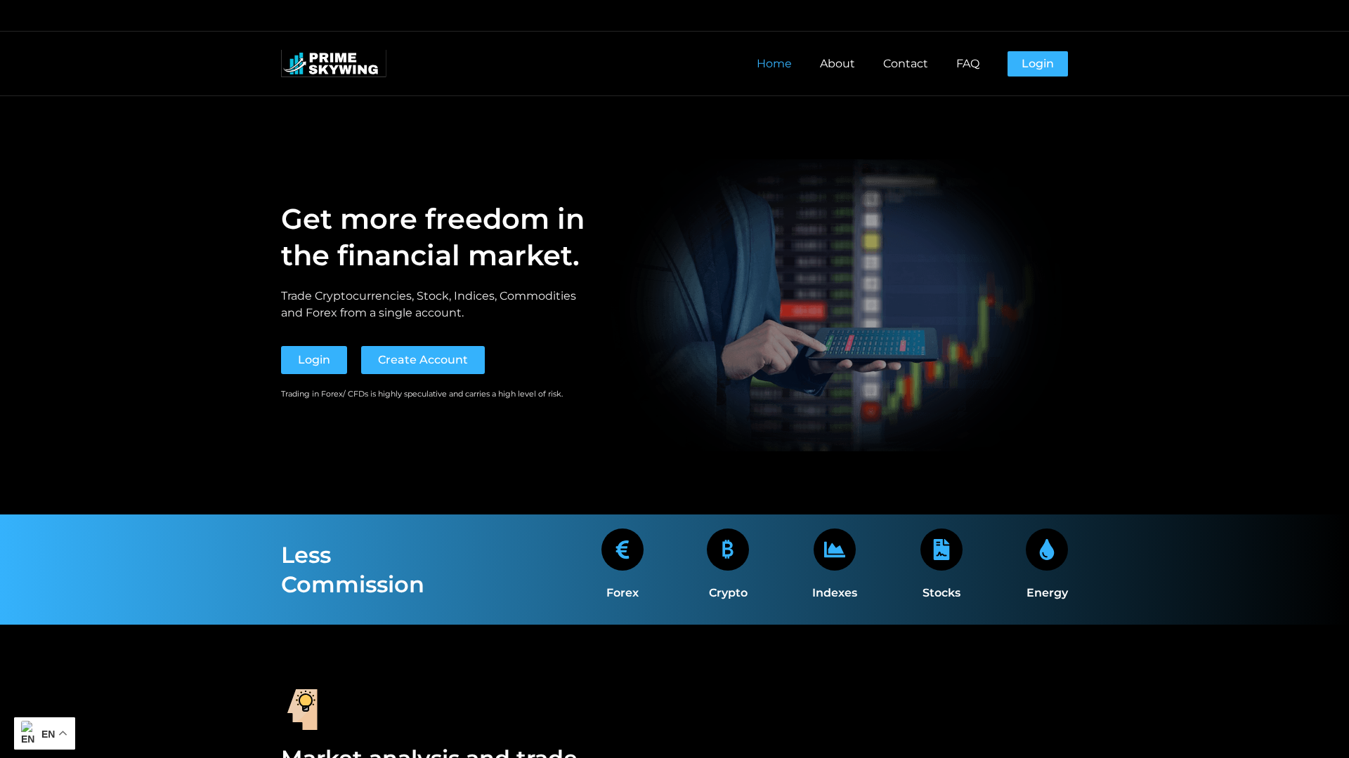 Screenshot of primeskywing.com