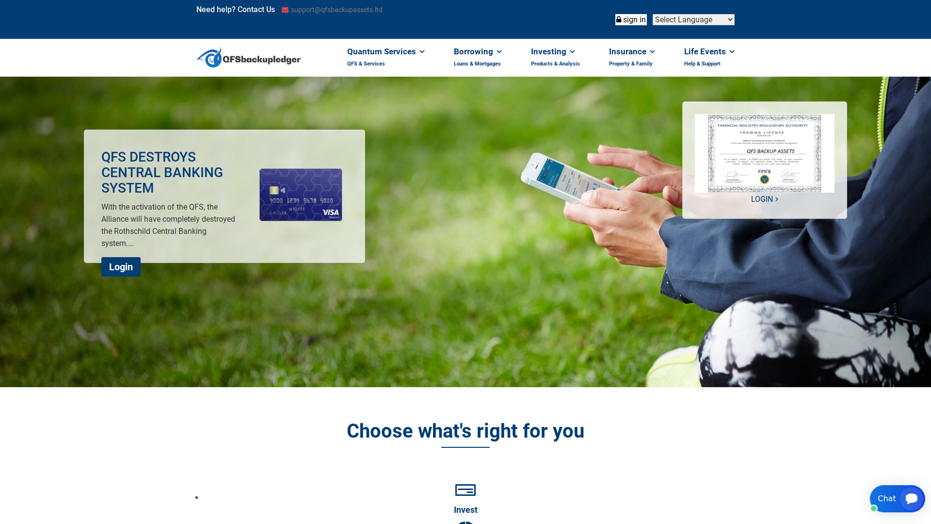 Screenshot of qfs-globalworld.ltd