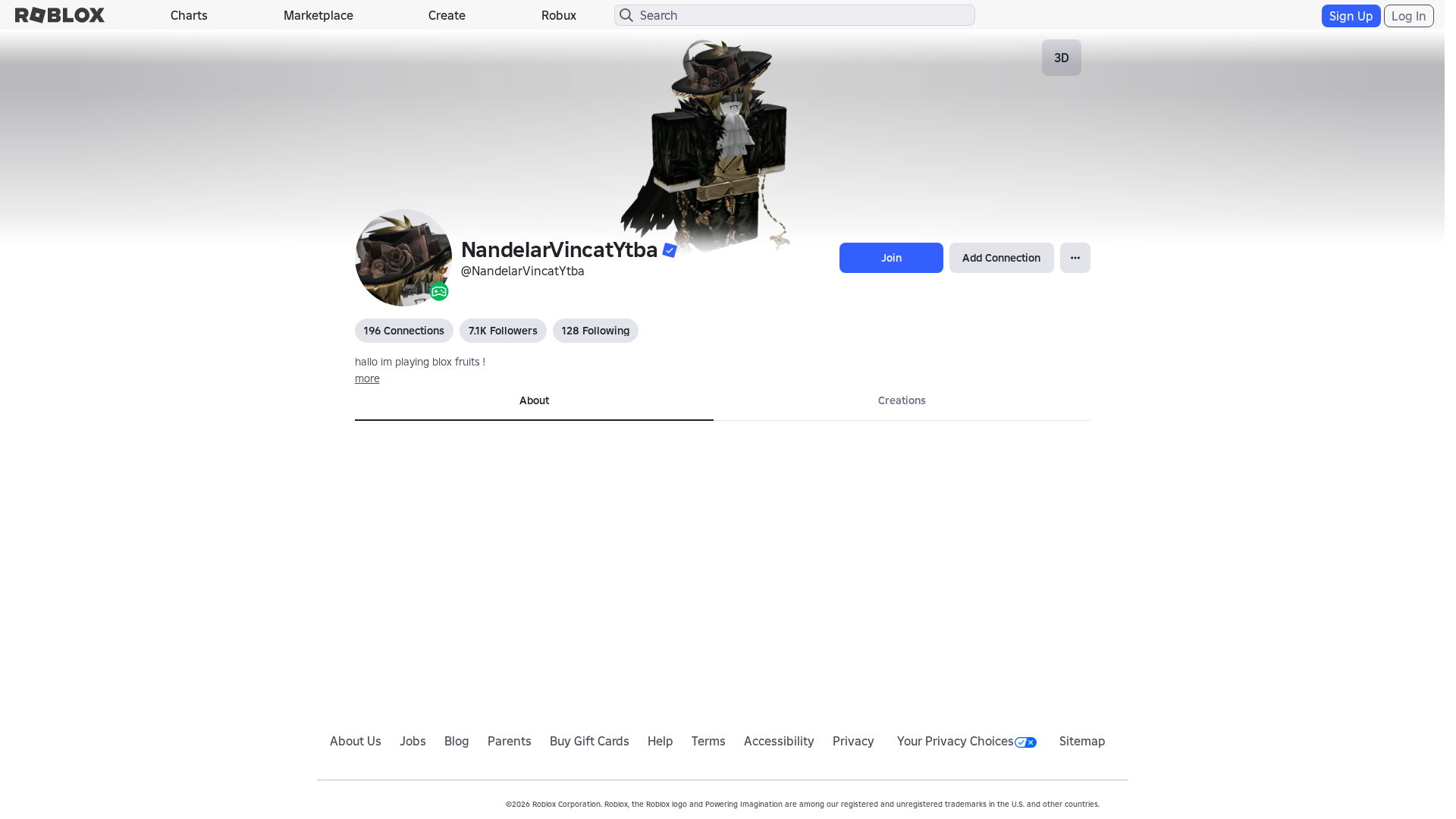 Screenshot of www.roblox.com.bi