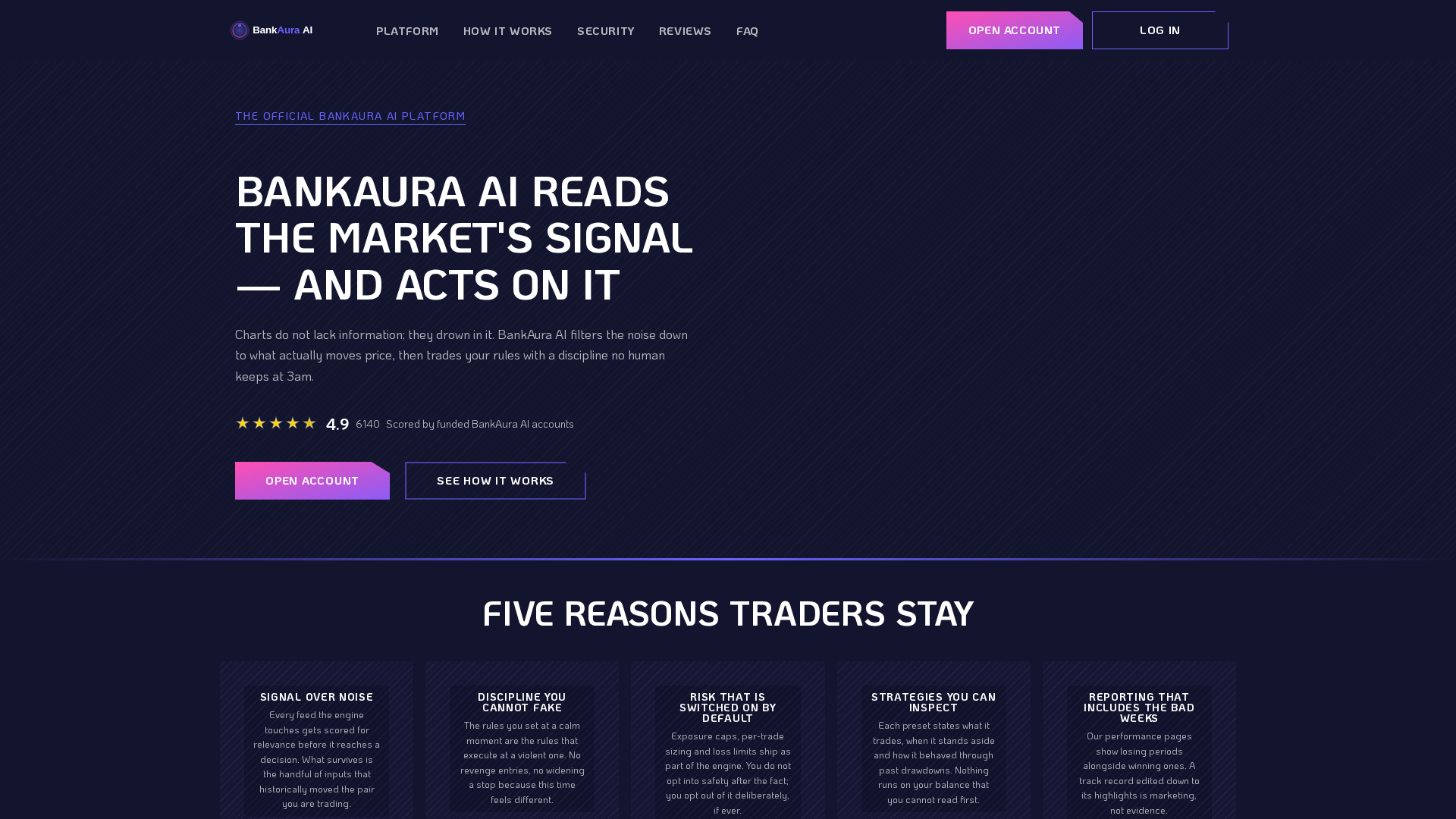 Screenshot of bankauraai.com