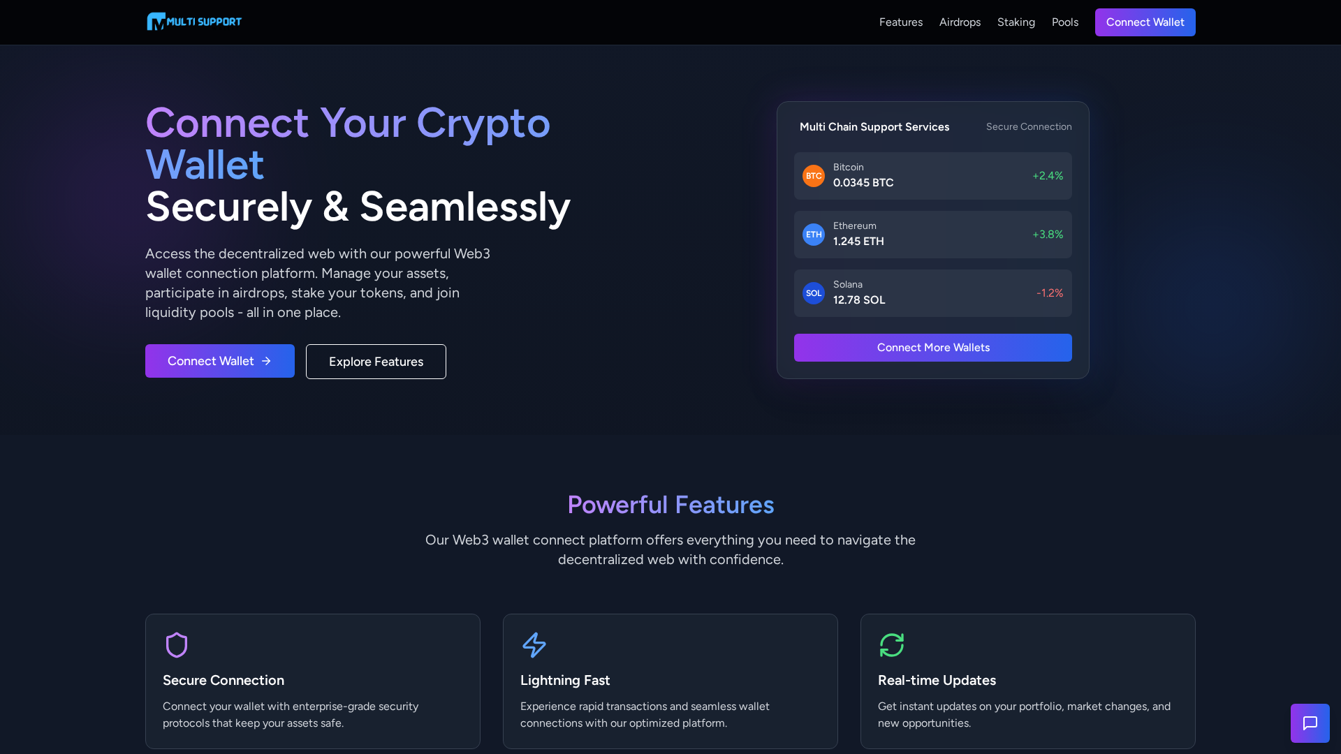 Screenshot of mcsuppportservice.com