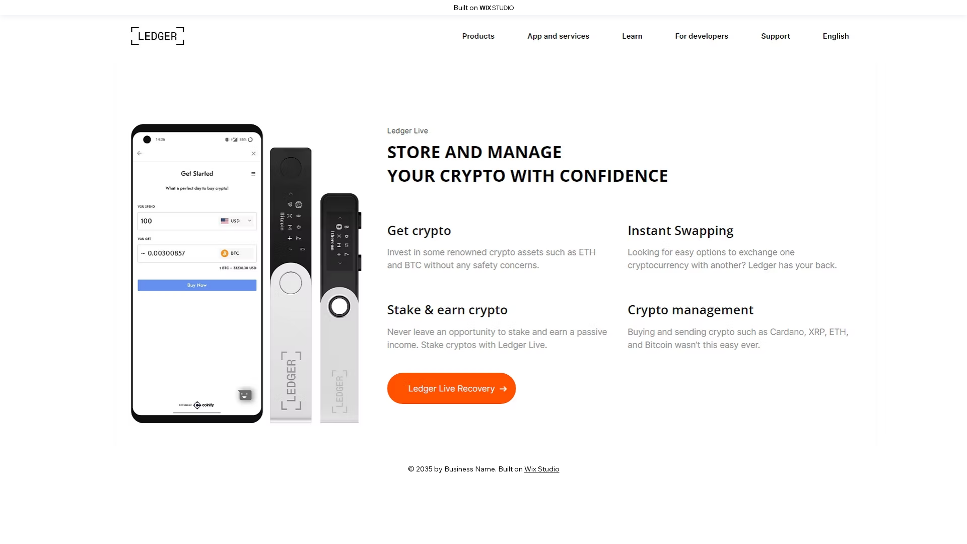 Screenshot of newapps-ldgerlive.wixstudio.com