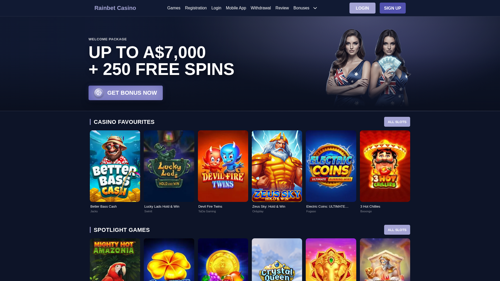 Screenshot of rainbetcasino-aussie.com