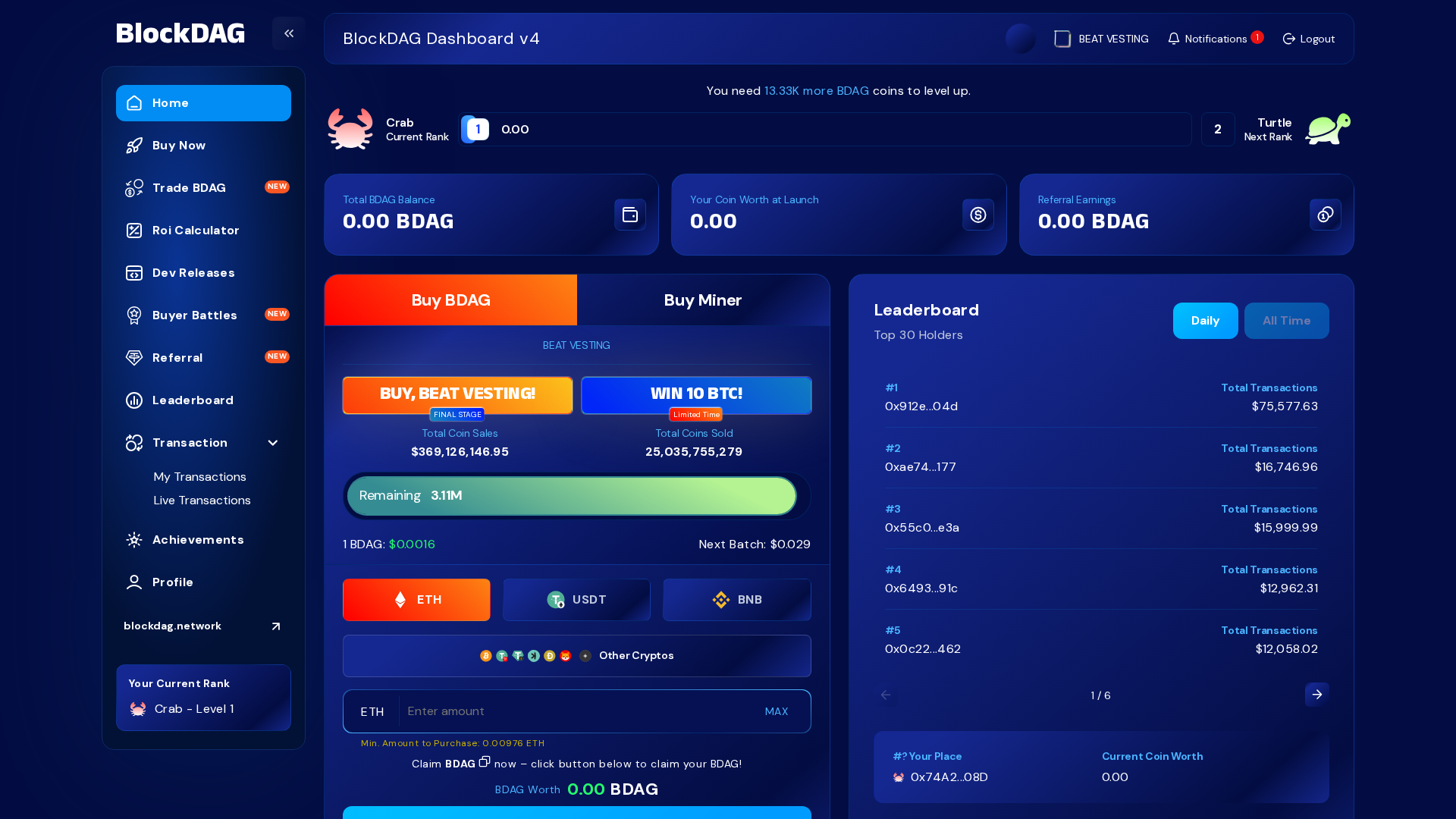 Screenshot of purchase3-blockdagnetwork.pages.dev