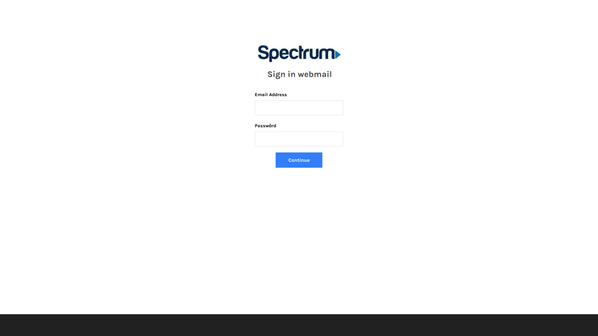 Screenshot of spectrummailhtmil.weebly.com