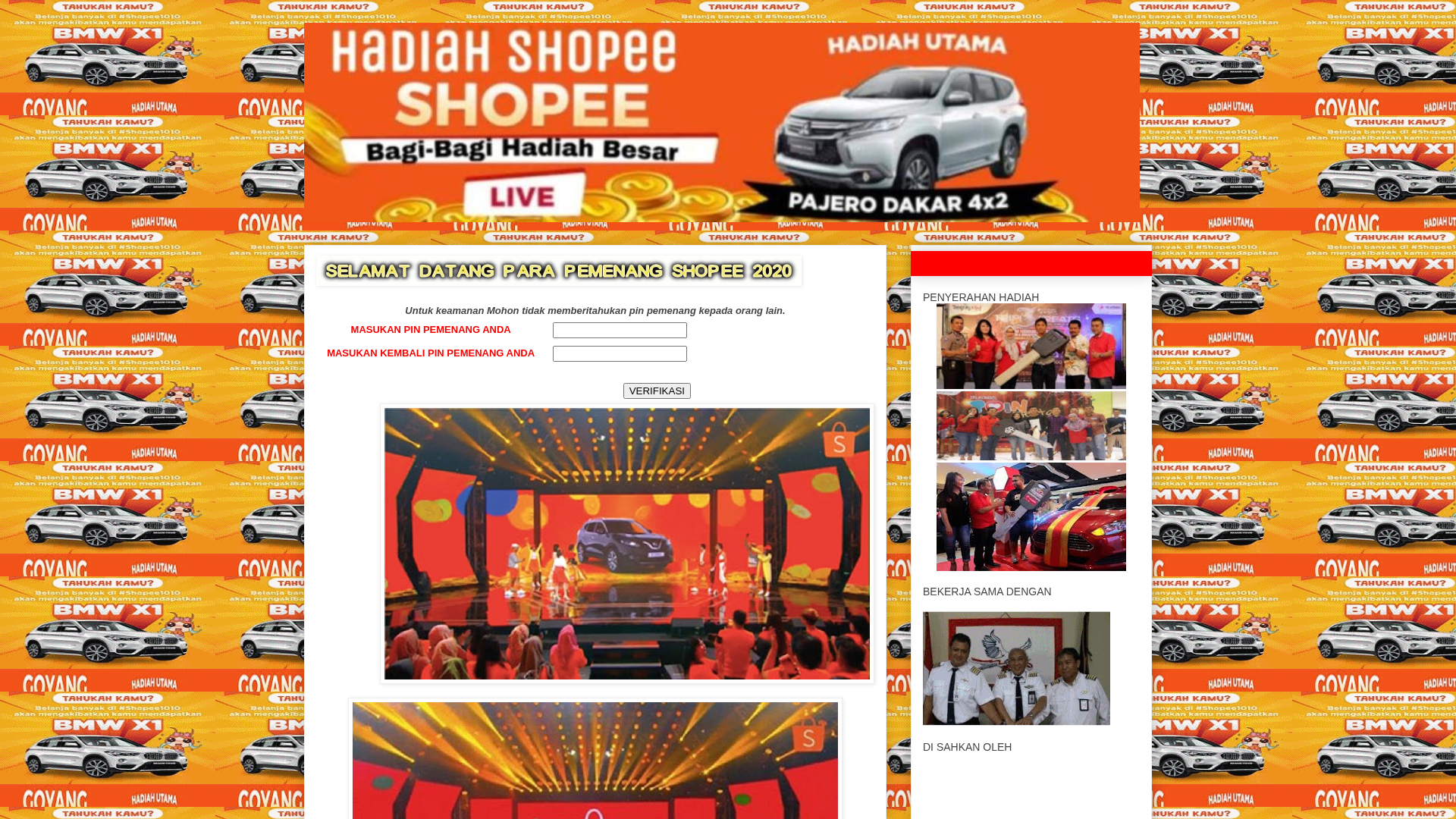 Screenshot of www.info-pemenangshopee31.blogspot.com