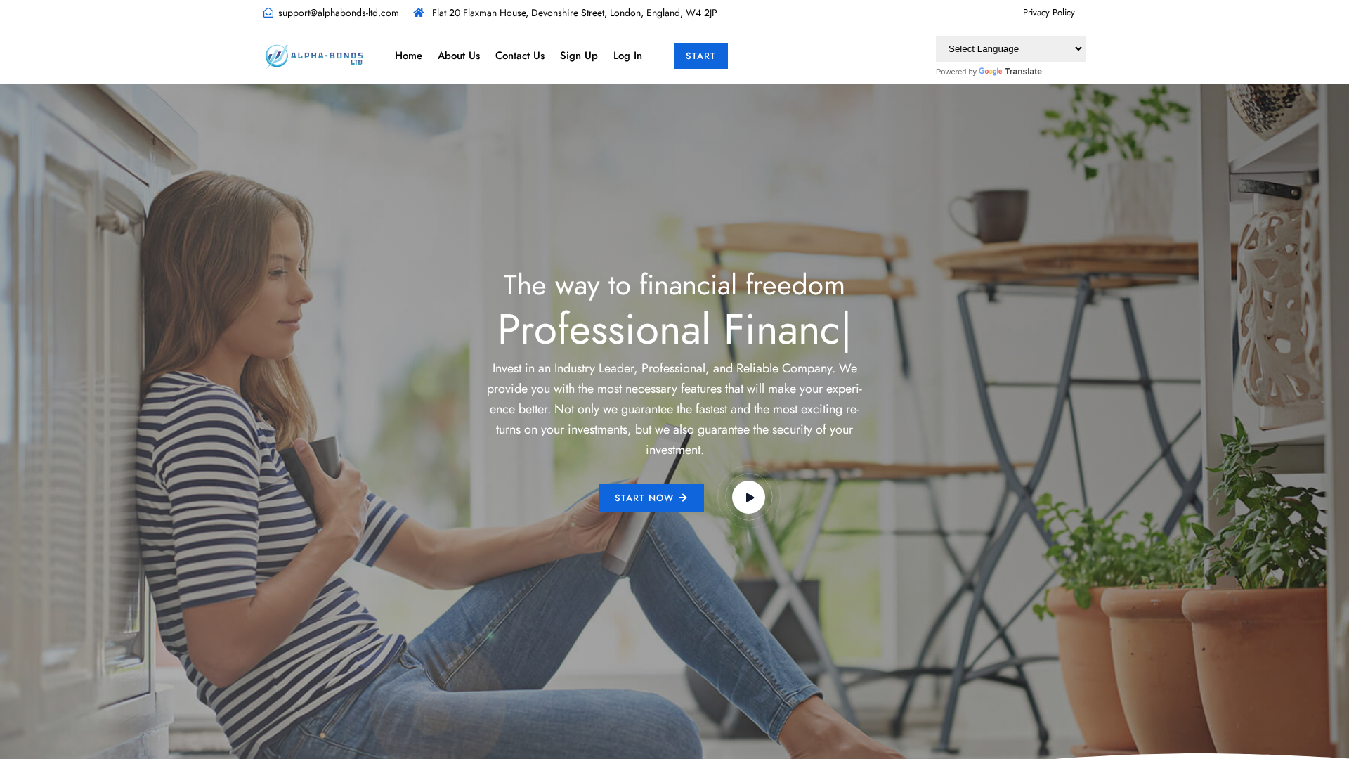 Screenshot of alphabonds-ltd.com